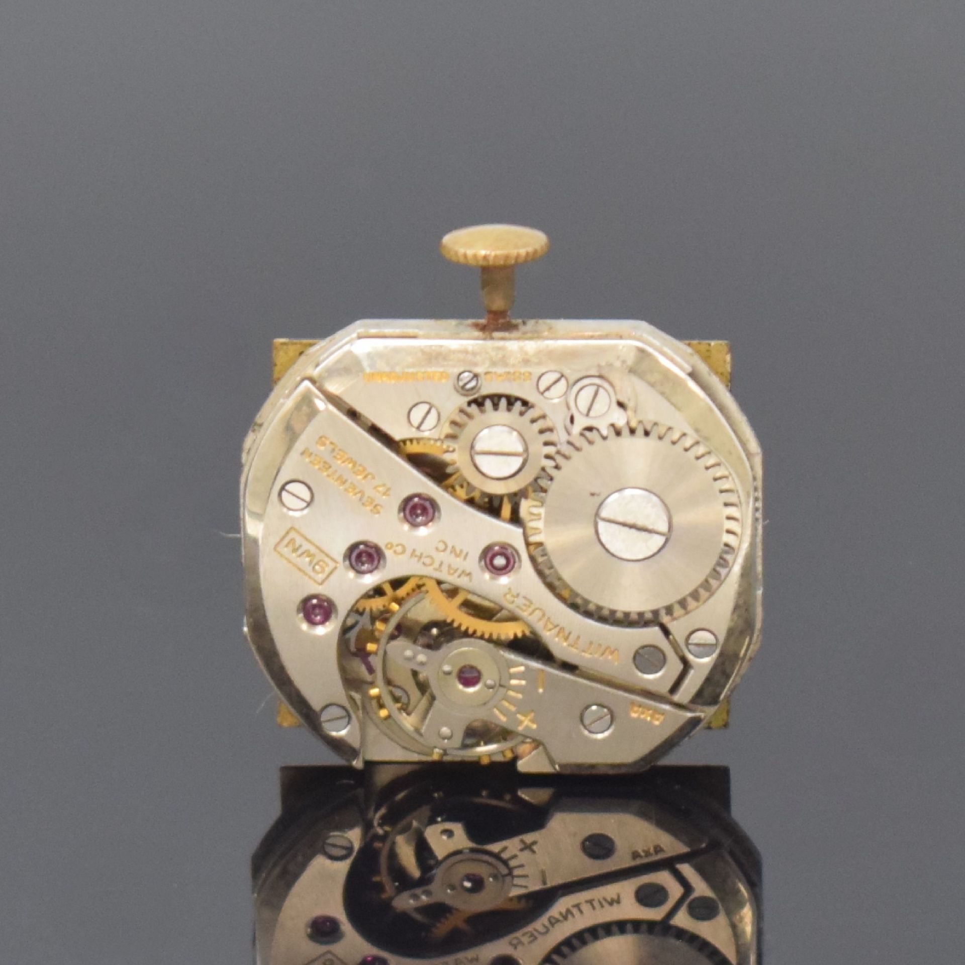 WITTNAUER rechteckige Armbanduhr in GG 585/000, USA / - Image 4 of 5