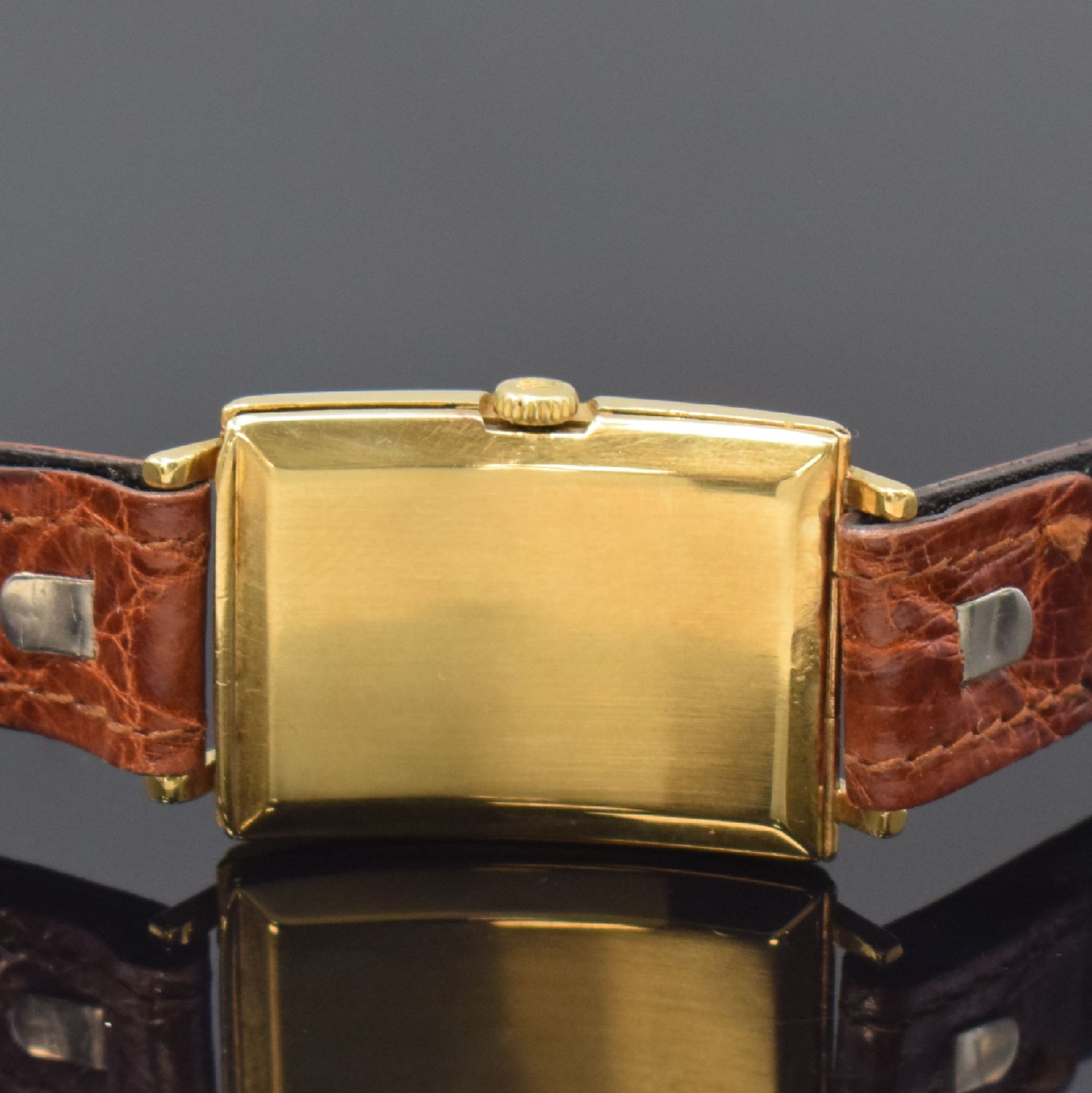 ROLEX rechteckige Armbanduhr in 9k Gelbgold, Schweiz für - Image 4 of 6