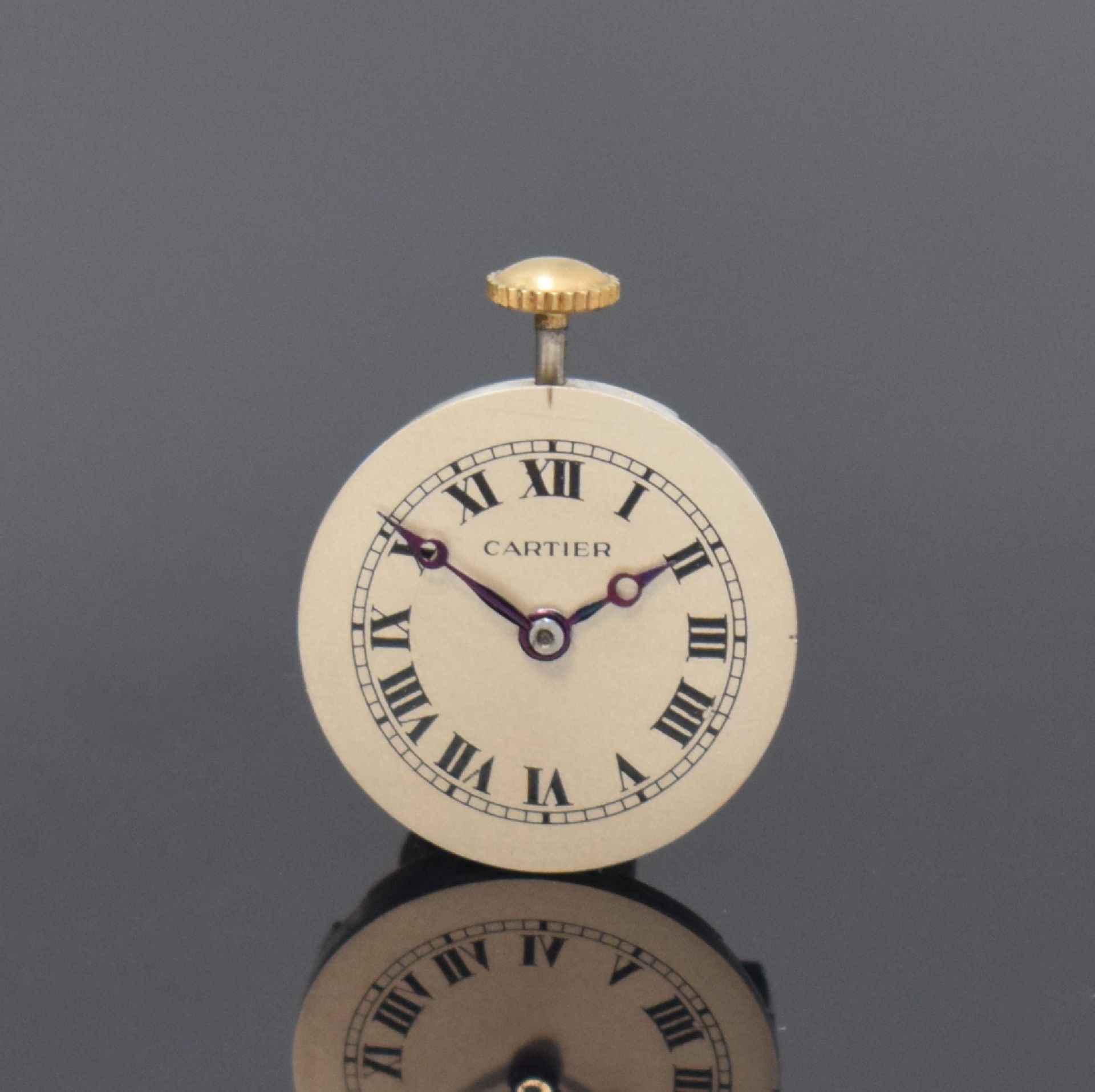 EUROPEAN WATCH & CLOCK Co INC Frackuhr in Silber mit Kette - Image 5 of 13