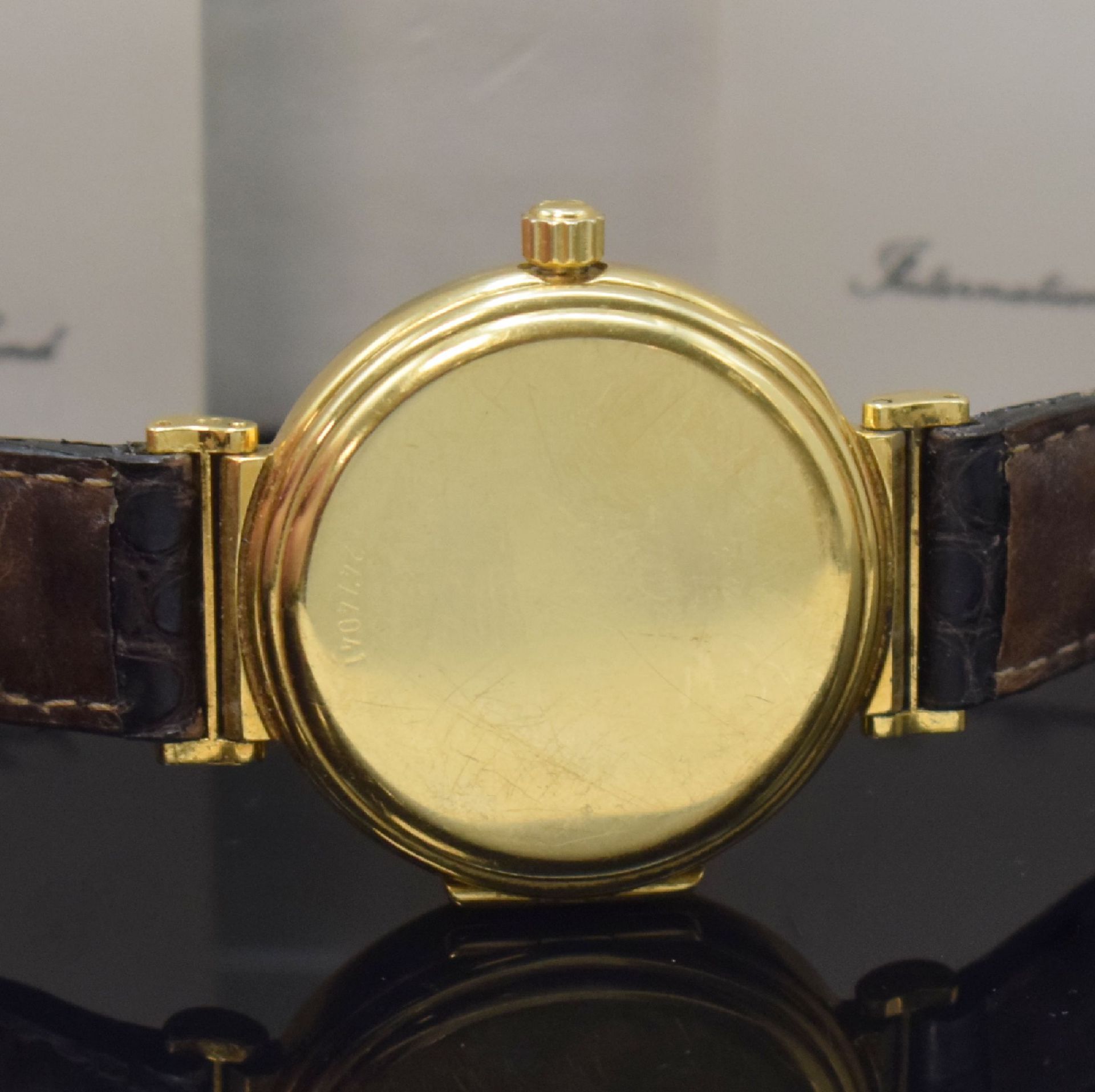 IWC Da Vinci Herrenarmbanduhr Referenz 1850 in GG 750/000, - Image 5 of 8