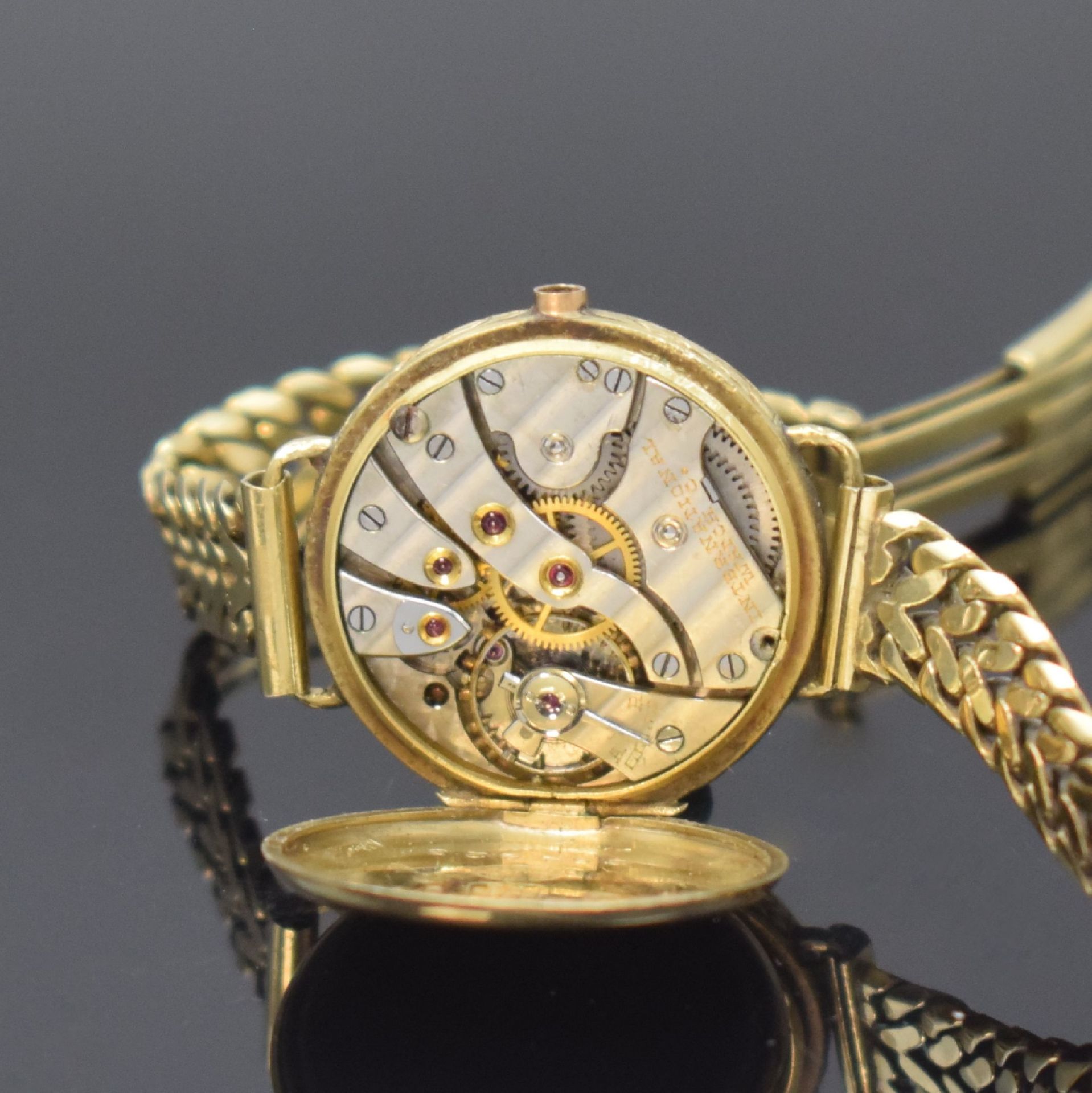 IWC frühe Damenarmbanduhr am späteren Goldband in GG - Bild 6 aus 6