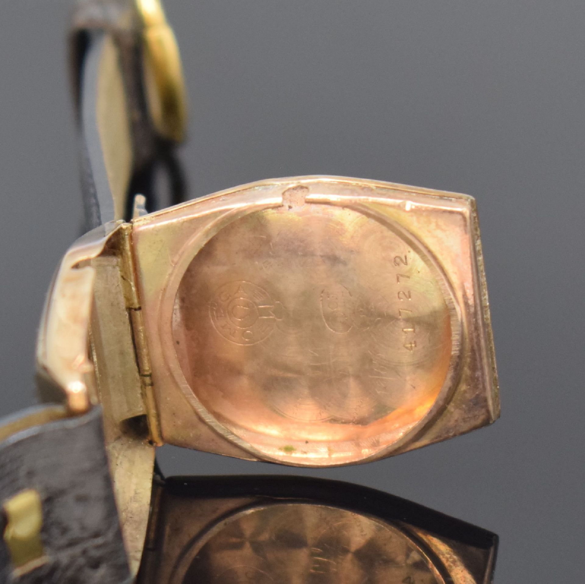 OMEGA Armbanduhr in Rotgold 9k, Schweiz / USA um 1938, - Image 6 of 7