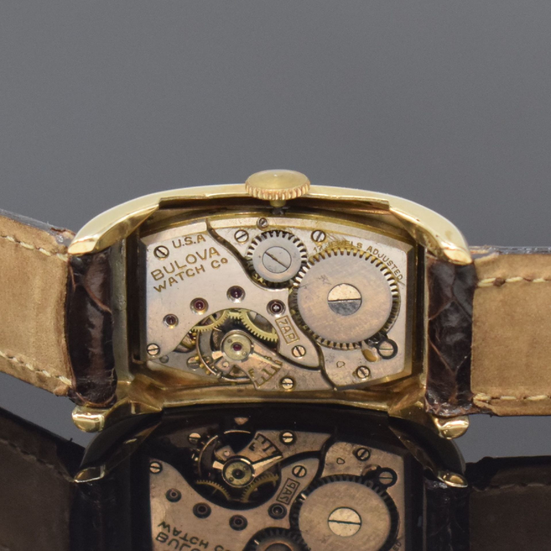 BULOVA Drivers und 3 weitere vergoldete Armbanduhren, USA - Image 5 of 9