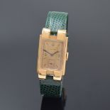 Jaeger-LeCoultre rechteckige Armbanduhr in Rotgold