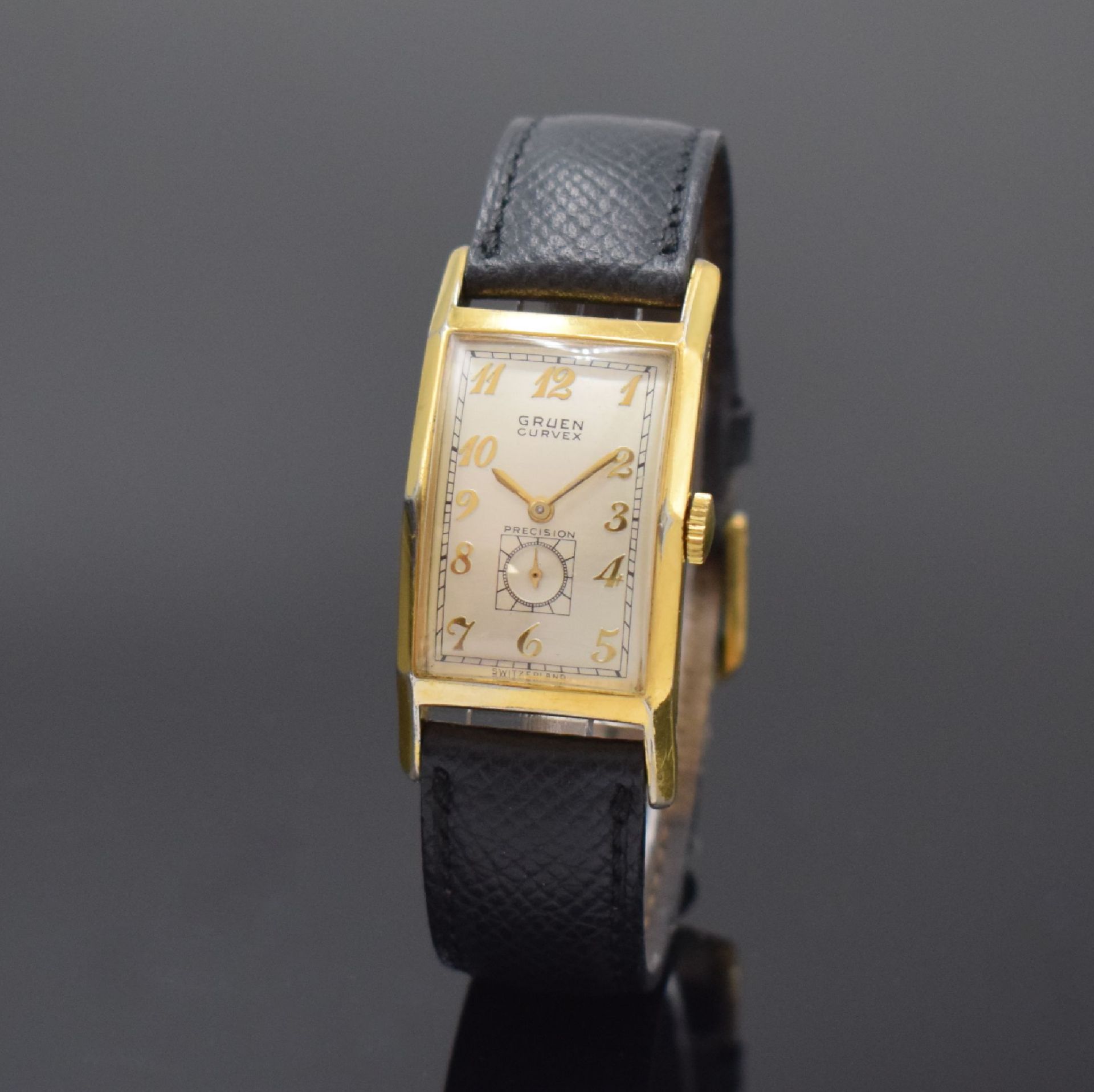 GRUEN Curvex Precision Armbanduhr,  Handaufzug, Schweiz