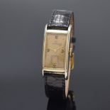 OMEGA T 17 rechteckige Armbanduhr in 14k goldfilled,