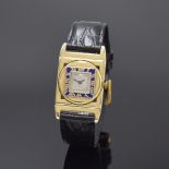 ELGIN Presentation 214 seltene Art-Deco Armbanduhr in GG