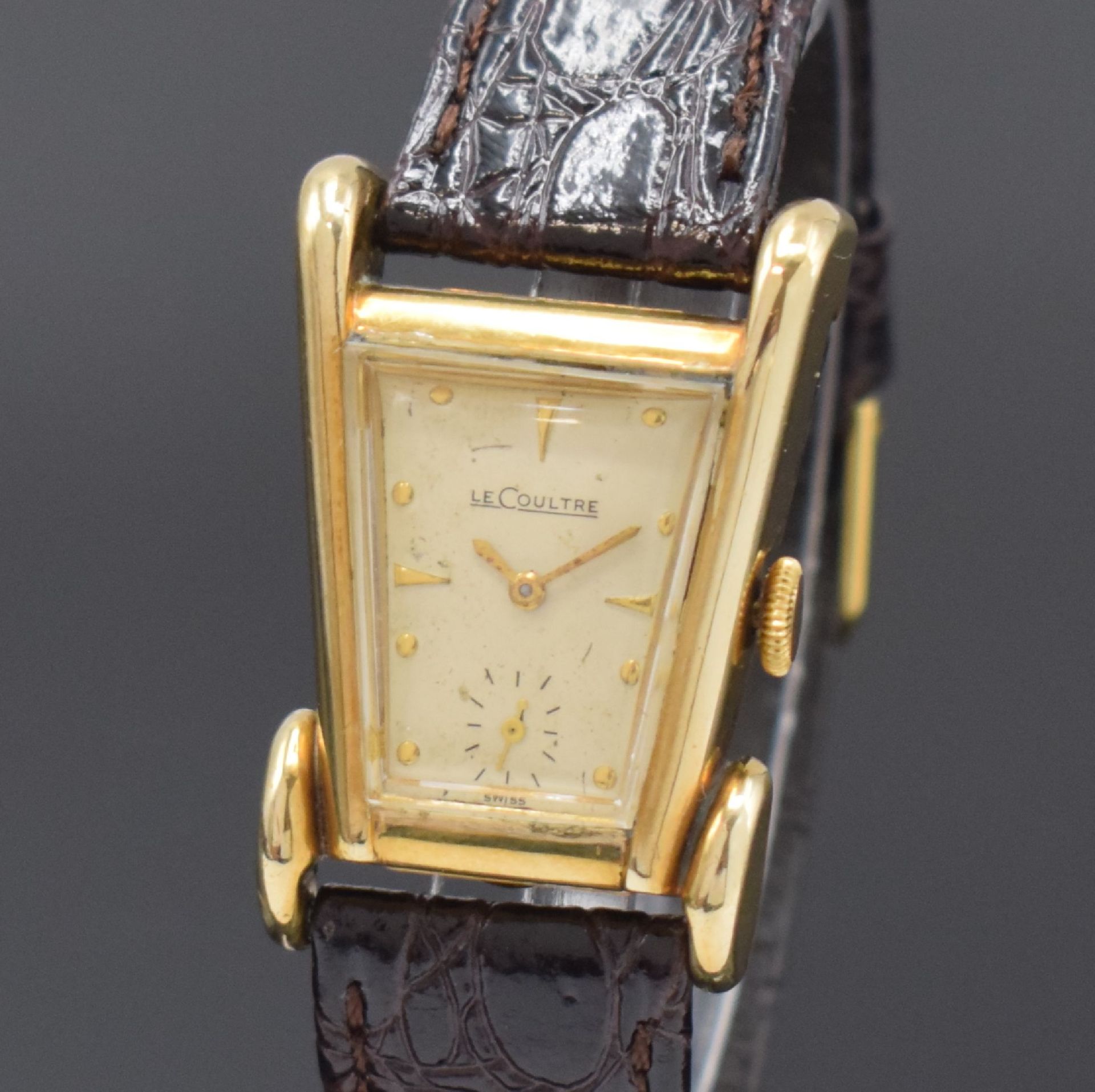 Le COULTRE Grasshopper asymetrische Armbanduhr in 10k - Image 2 of 6