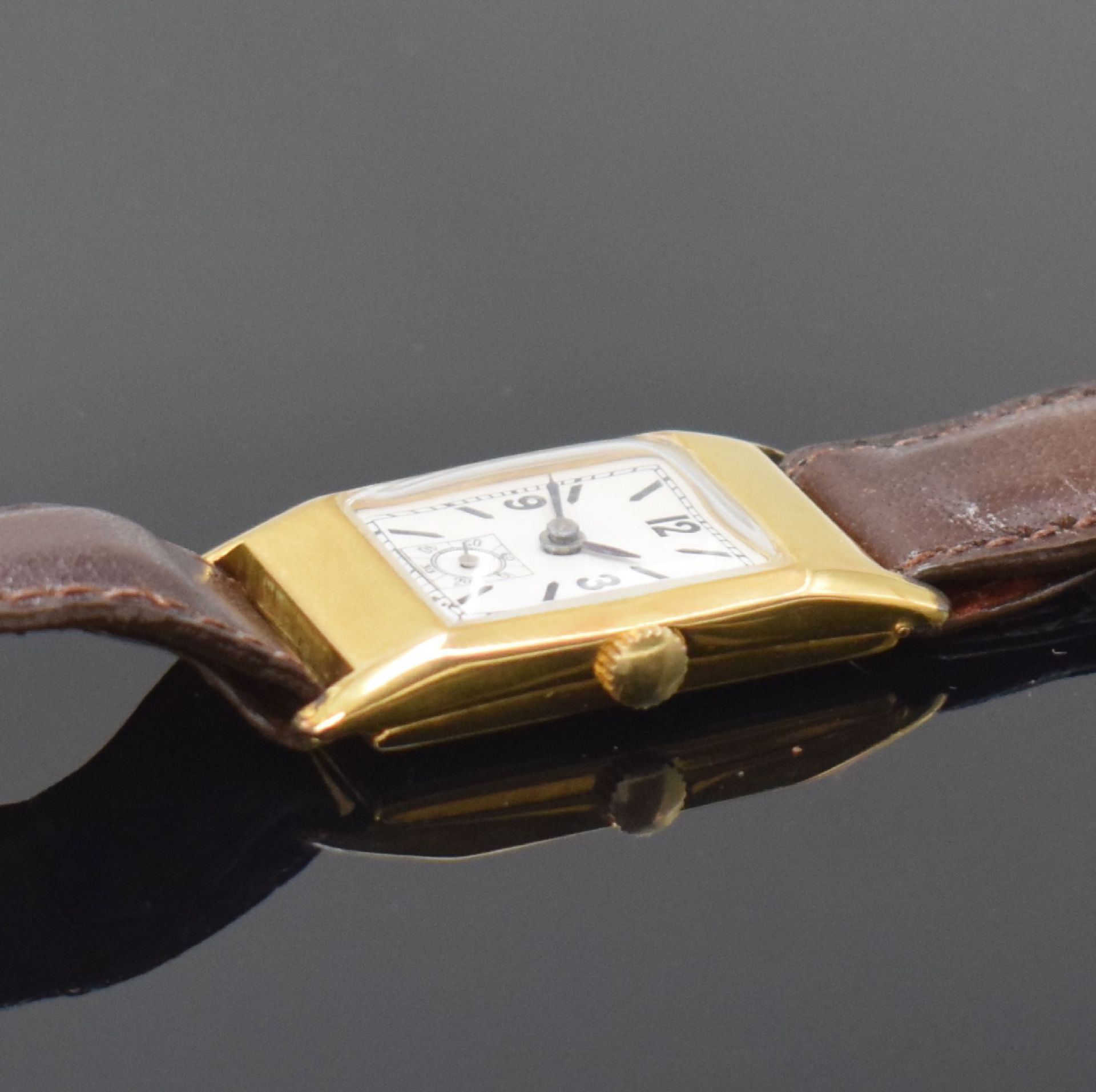 WITTNAUER / ROTARY 2 rechteckige Armbanduhren in 9k Gold - Image 8 of 11