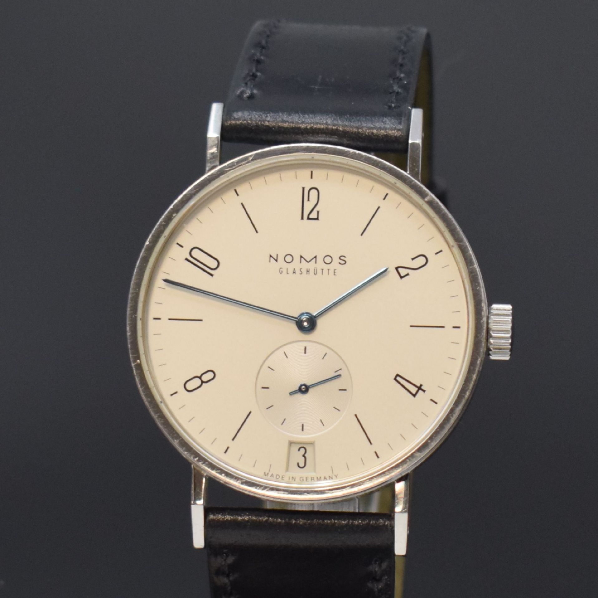 NOMOS Glashütte Herrenarmbanduhr Tangomat in Stahl, - Image 2 of 7