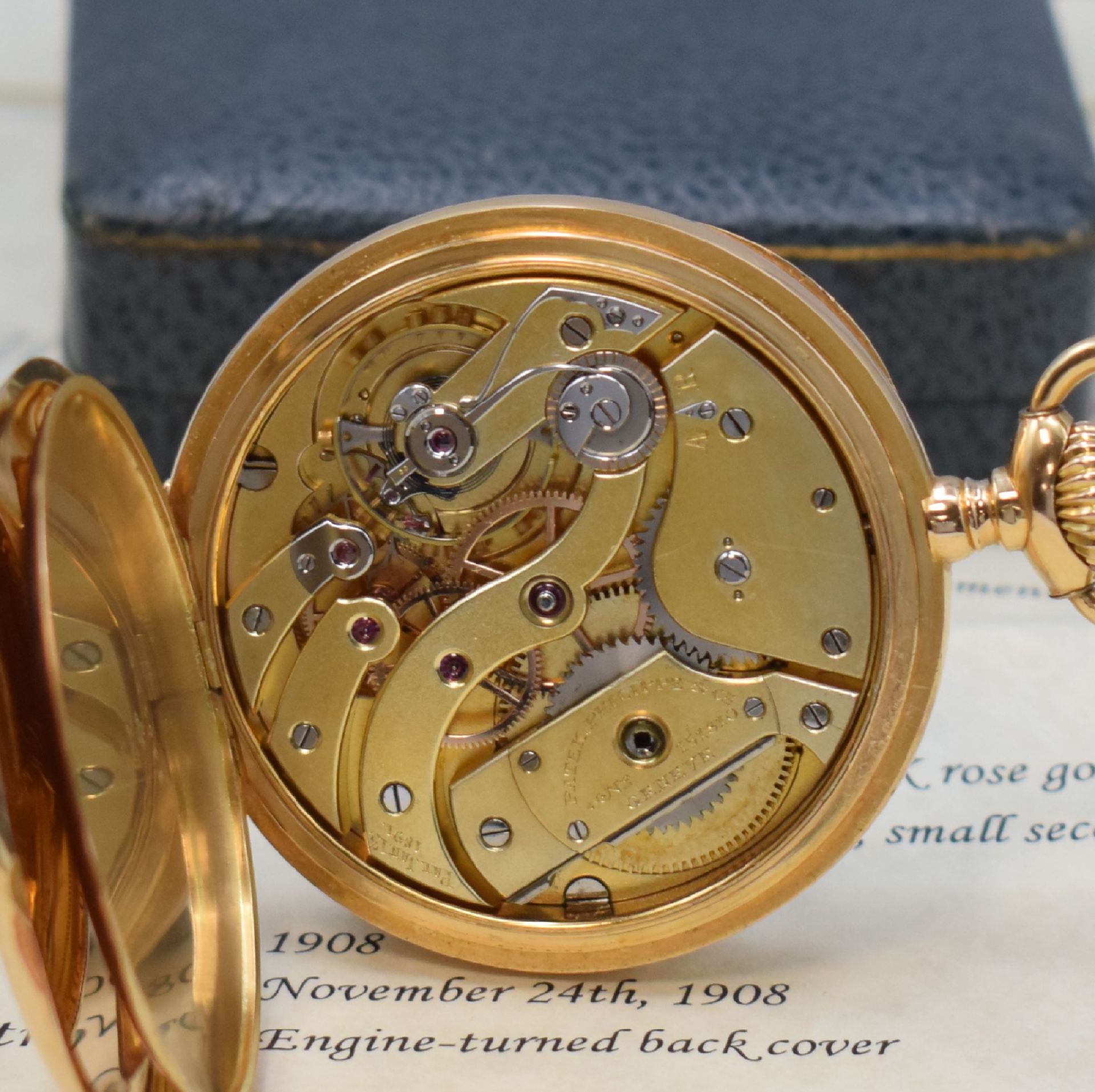 PATEK PHILIPPE Chronometro Gondolo große offene Taschenuhr - Image 7 of 7