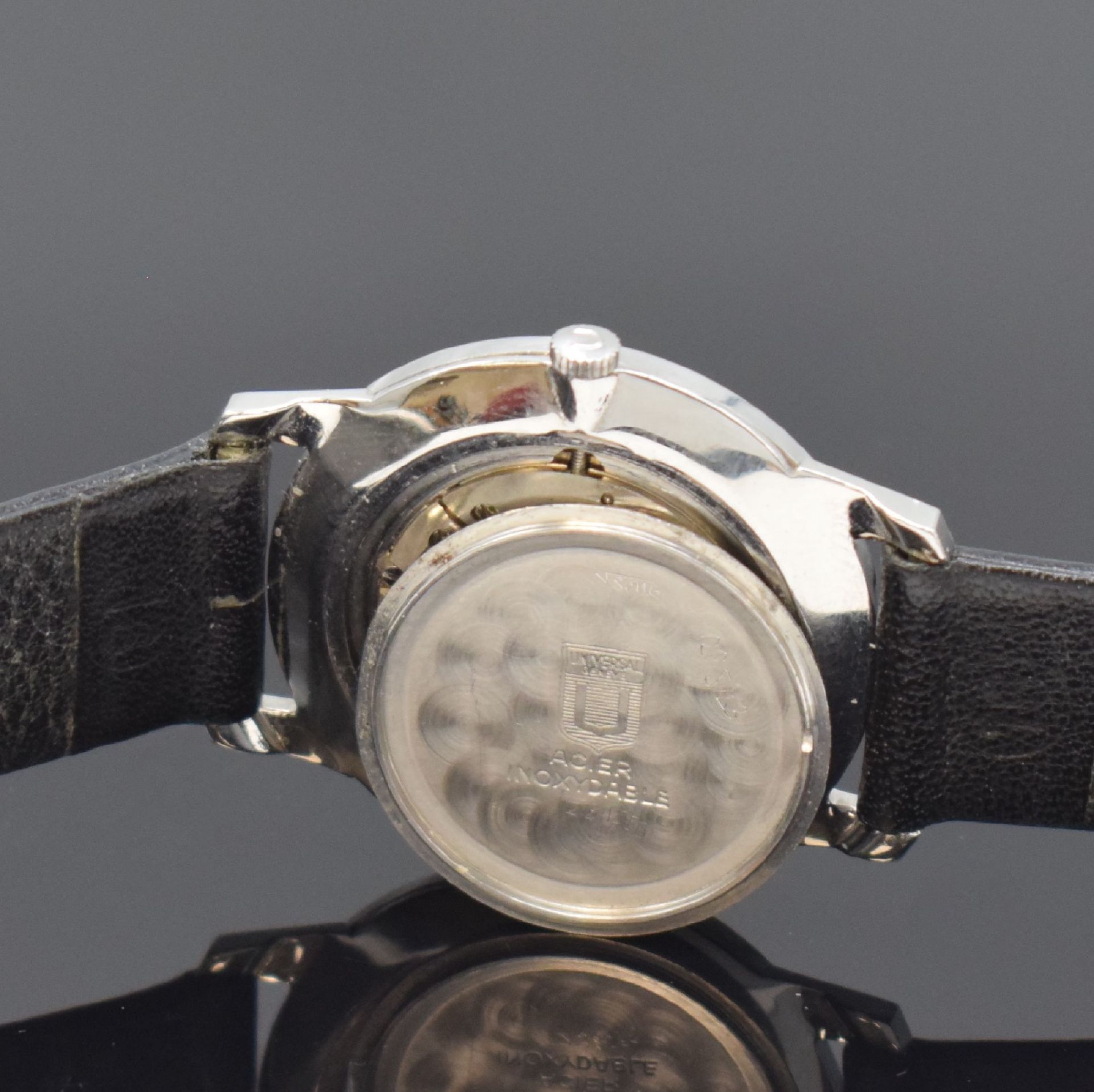 UNIVERSAL GENEVE klassische Armbanduhr Referenz 842101/12, - Image 6 of 6