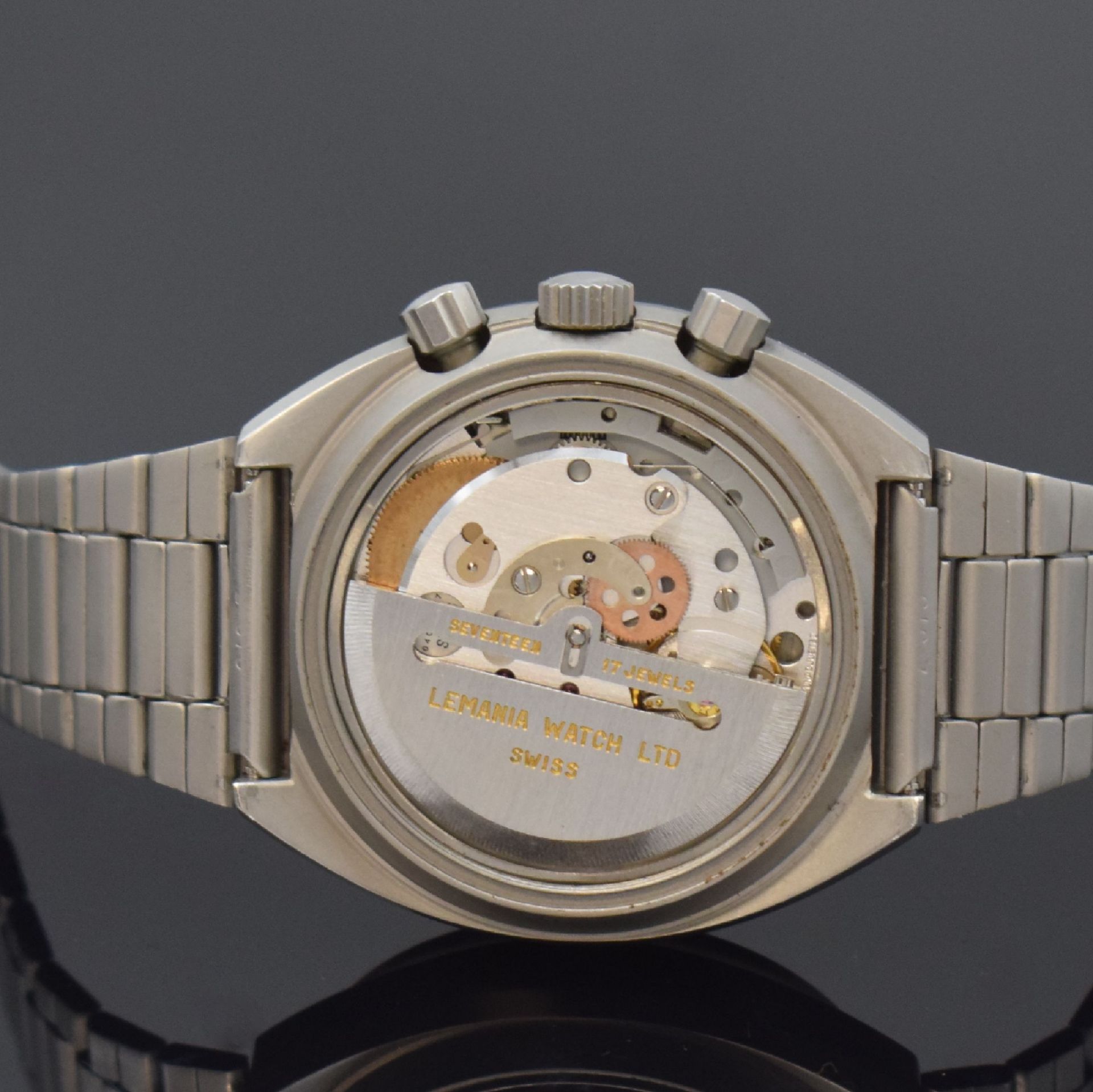 HEUER 'Pewter' seltener Armbandchronograph Referenz - Bild 5 aus 7