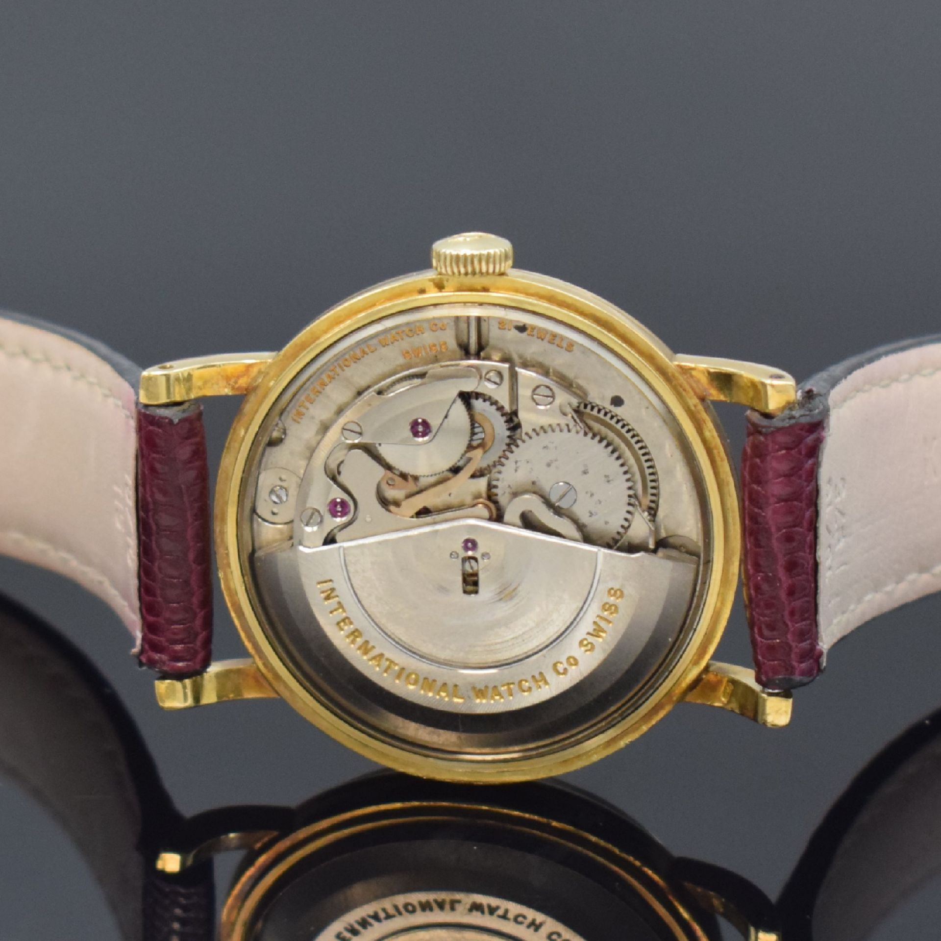 IWC Herrenarmbanduhr in GG 750/000, Schweiz um 1957, - Image 5 of 7