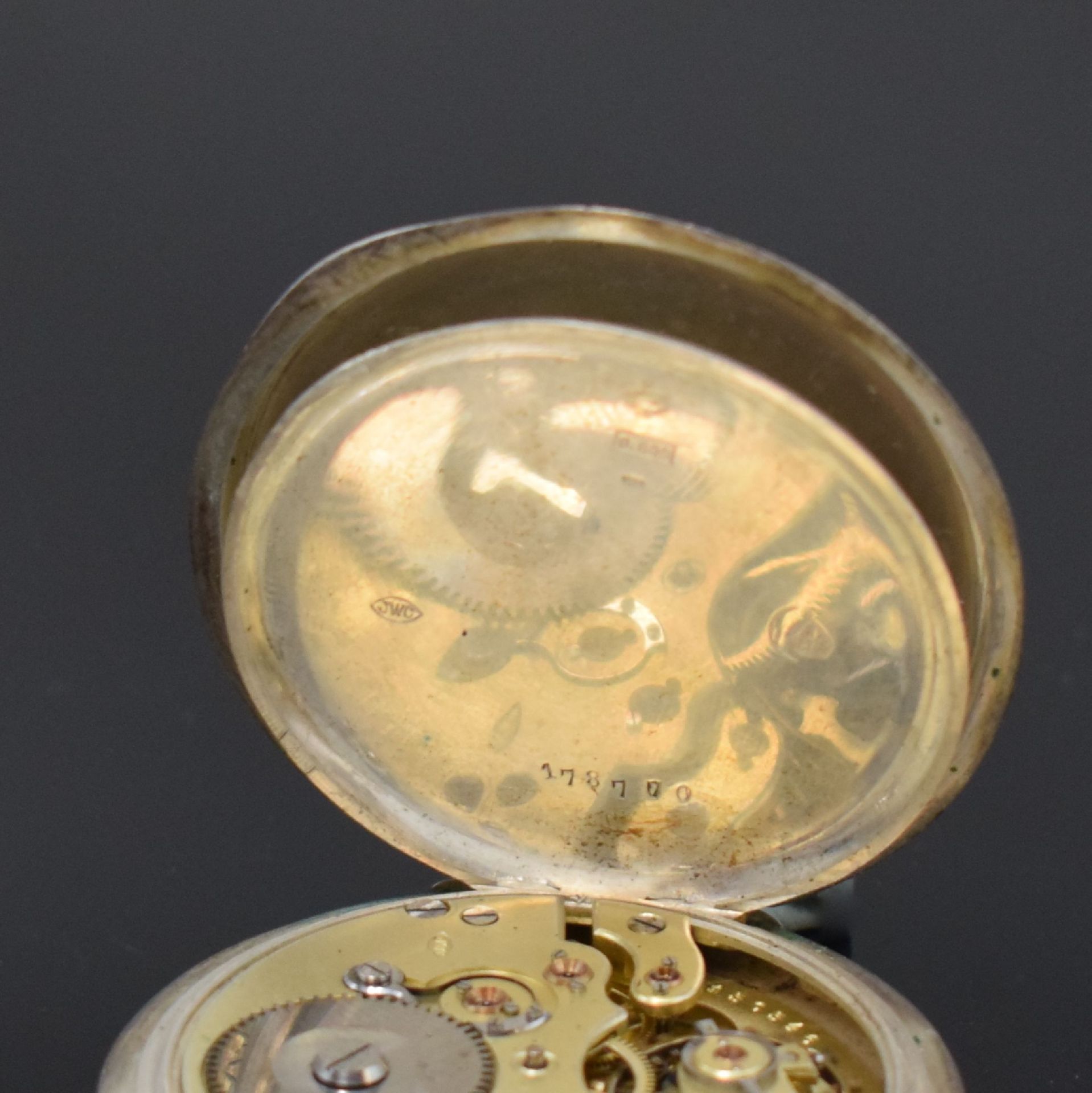 IWC Offene Taschenuhr in 800er Silber, Schweiz um 1900, - Image 7 of 9