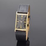 STOWA Extra rechteckige Armbanduhr in GG 585/000,
