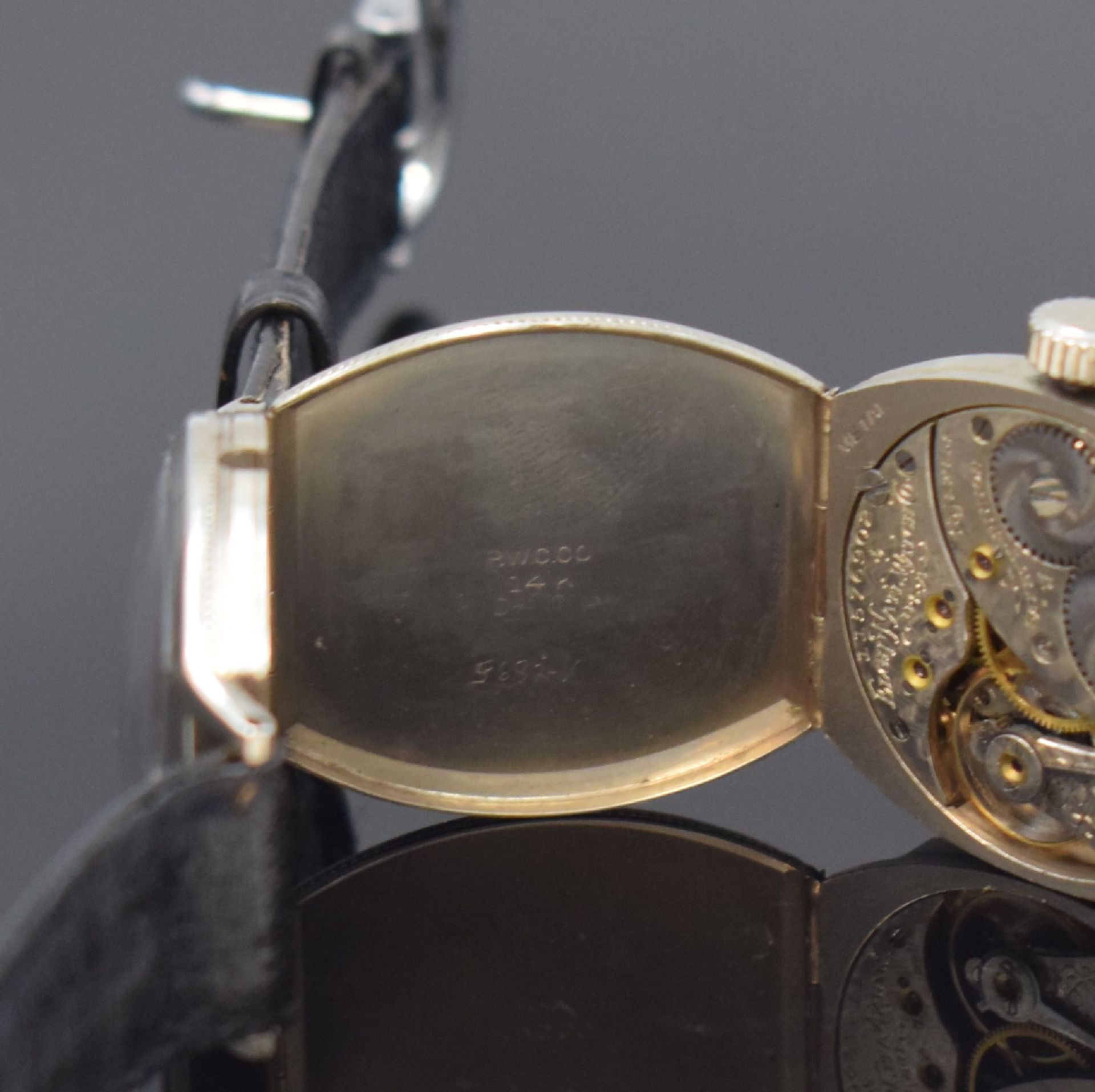 ELGIN Armbanduhr in 14k Weißgold,  USA um 1935, - Bild 5 aus 6