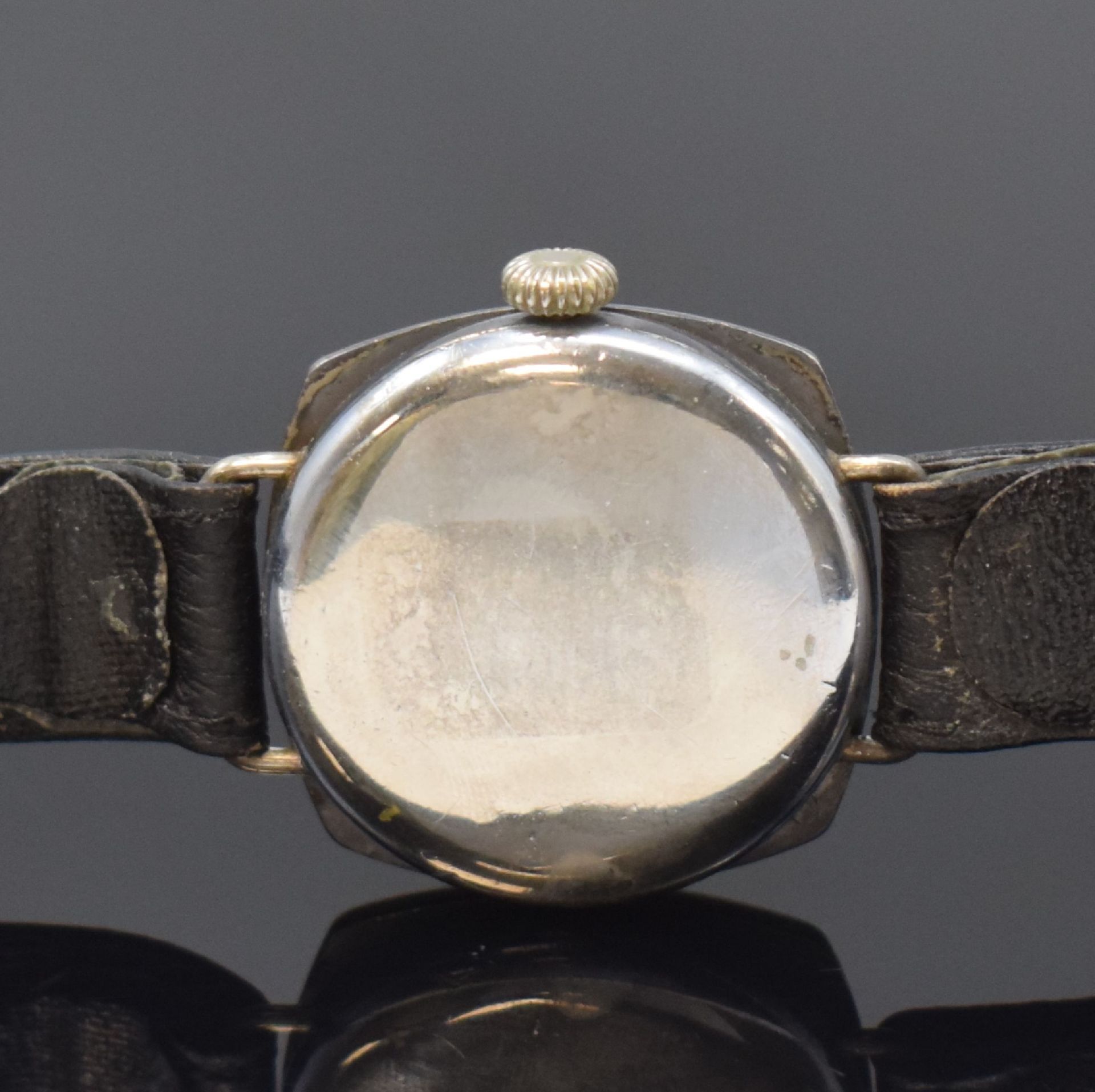 2 frühe Armbanduhren mit Emailzifferblättern in Silber / - Image 7 of 8