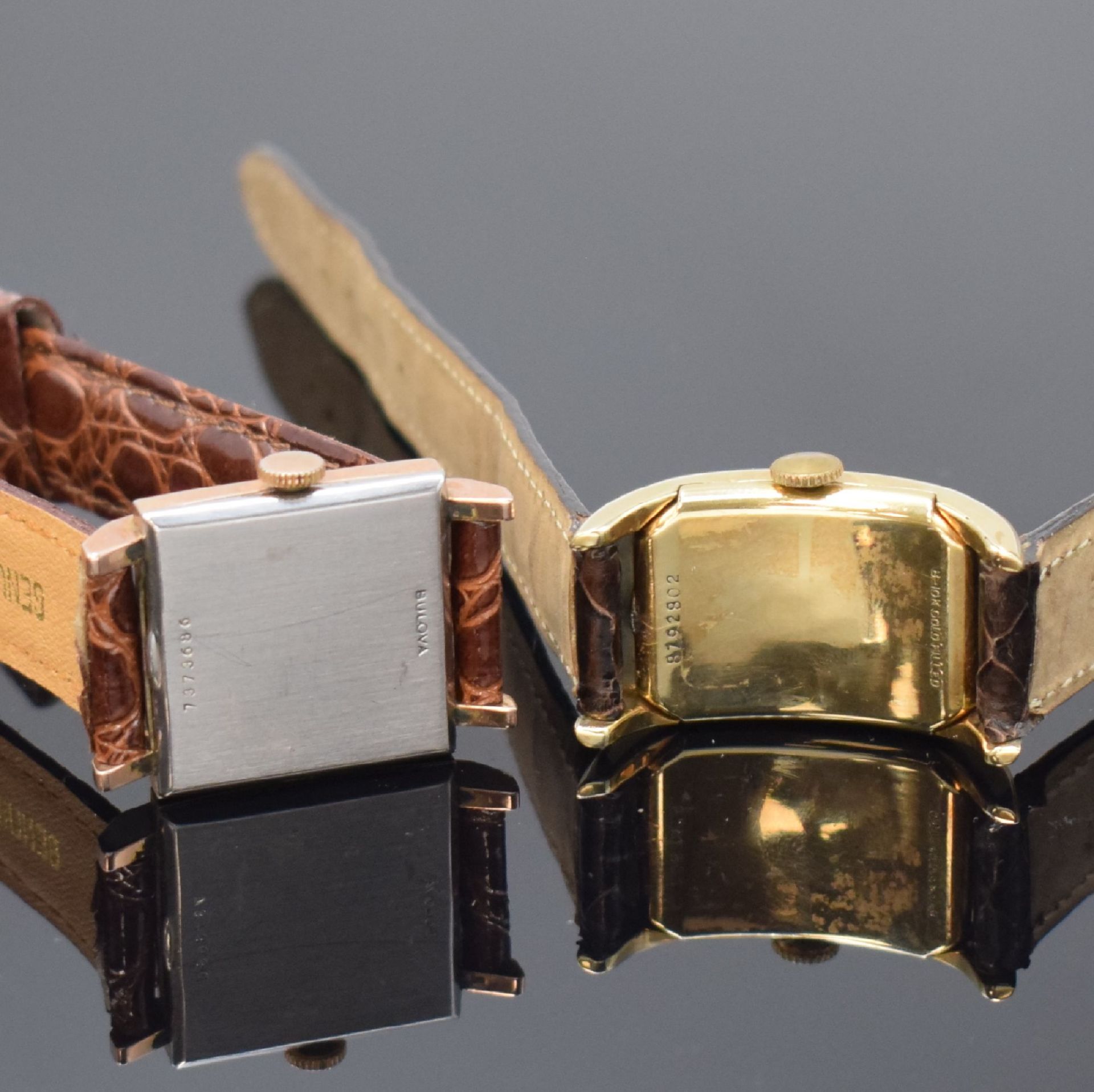 BULOVA Drivers und 3 weitere vergoldete Armbanduhren, USA - Image 4 of 9