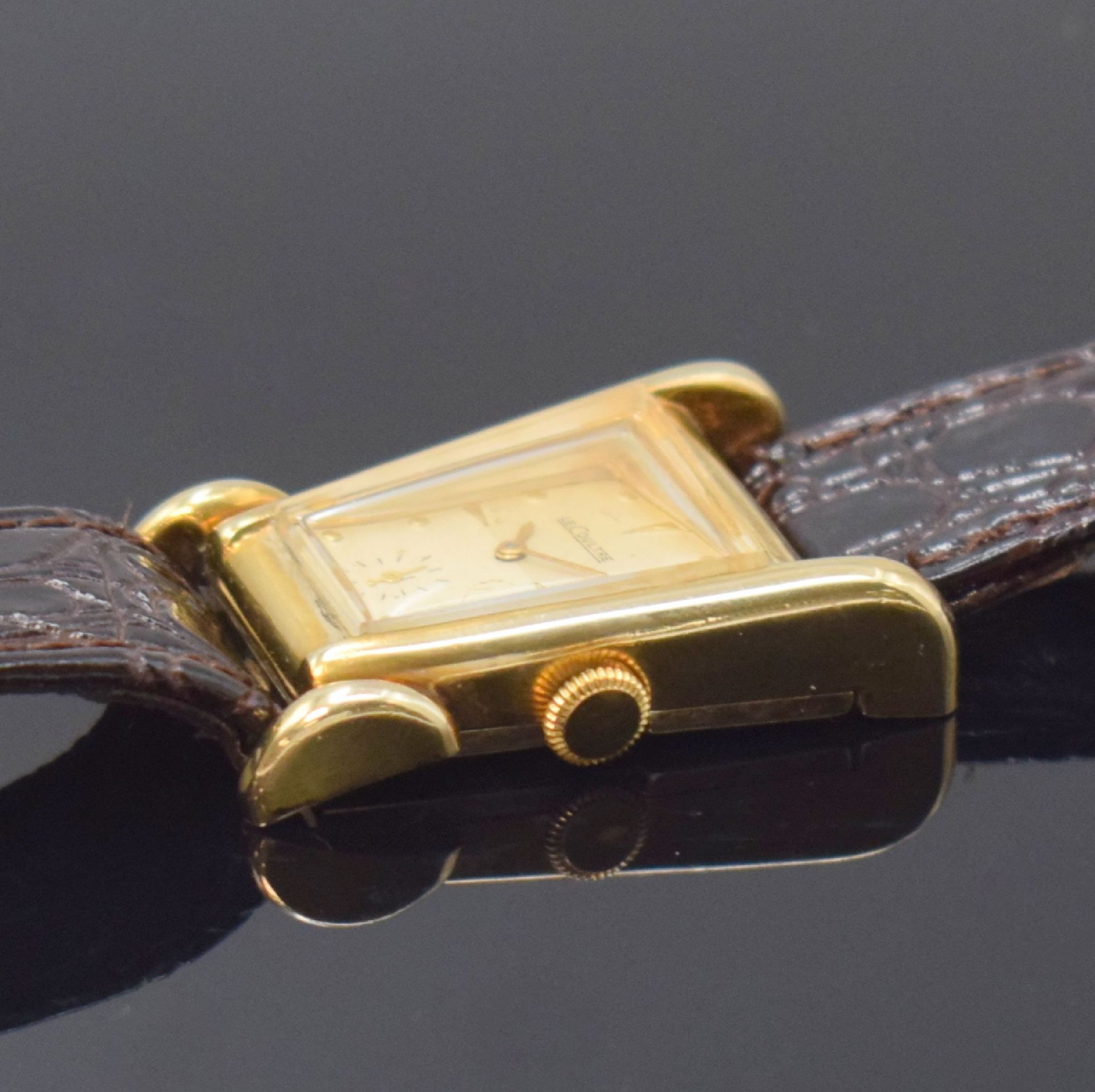 Le COULTRE Grasshopper asymetrische Armbanduhr in 10k - Bild 3 aus 6