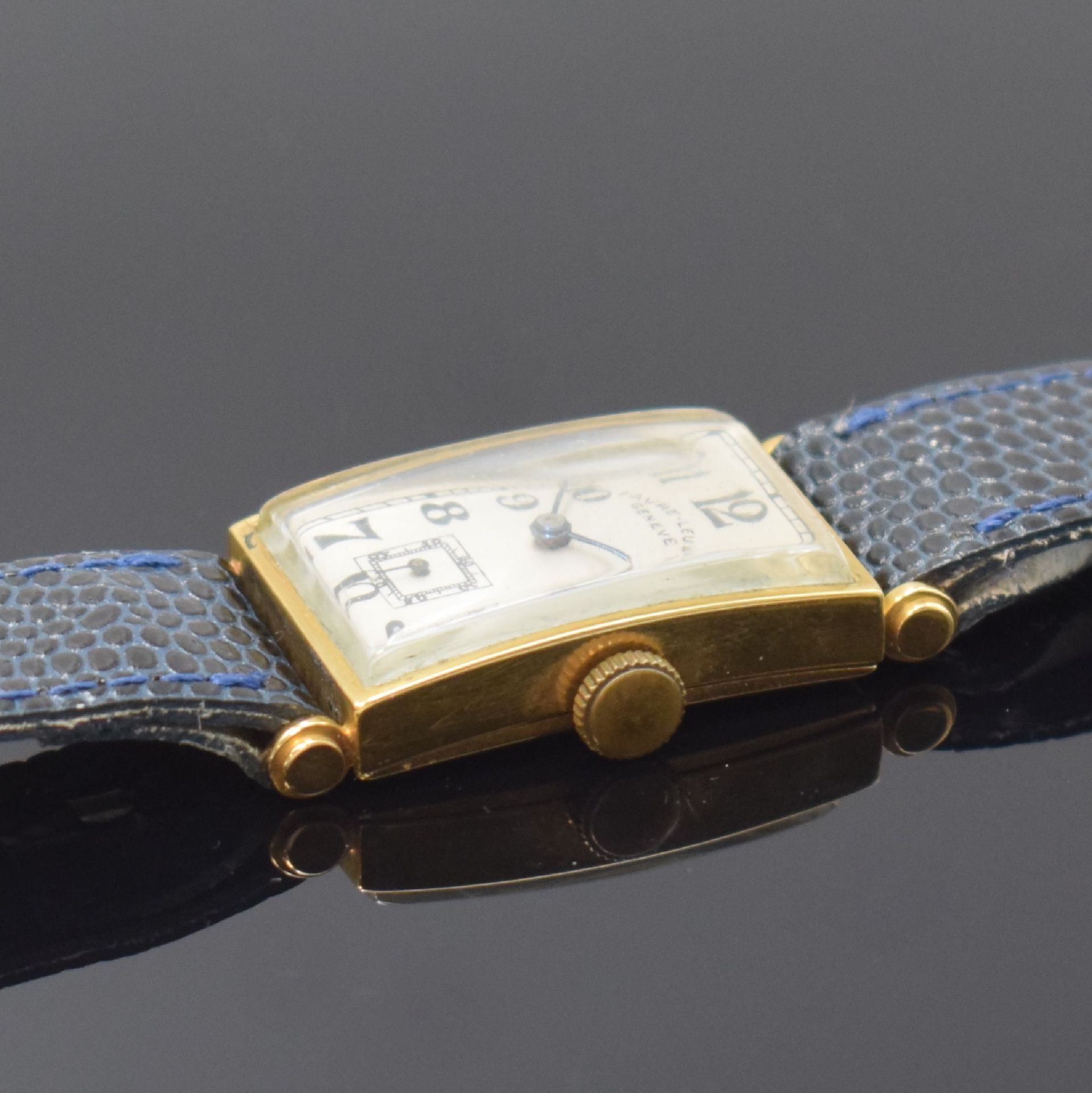 FAVRE LEUBA rechteckige Armbanduhr in GG 750/000,  Schweiz - Bild 3 aus 7