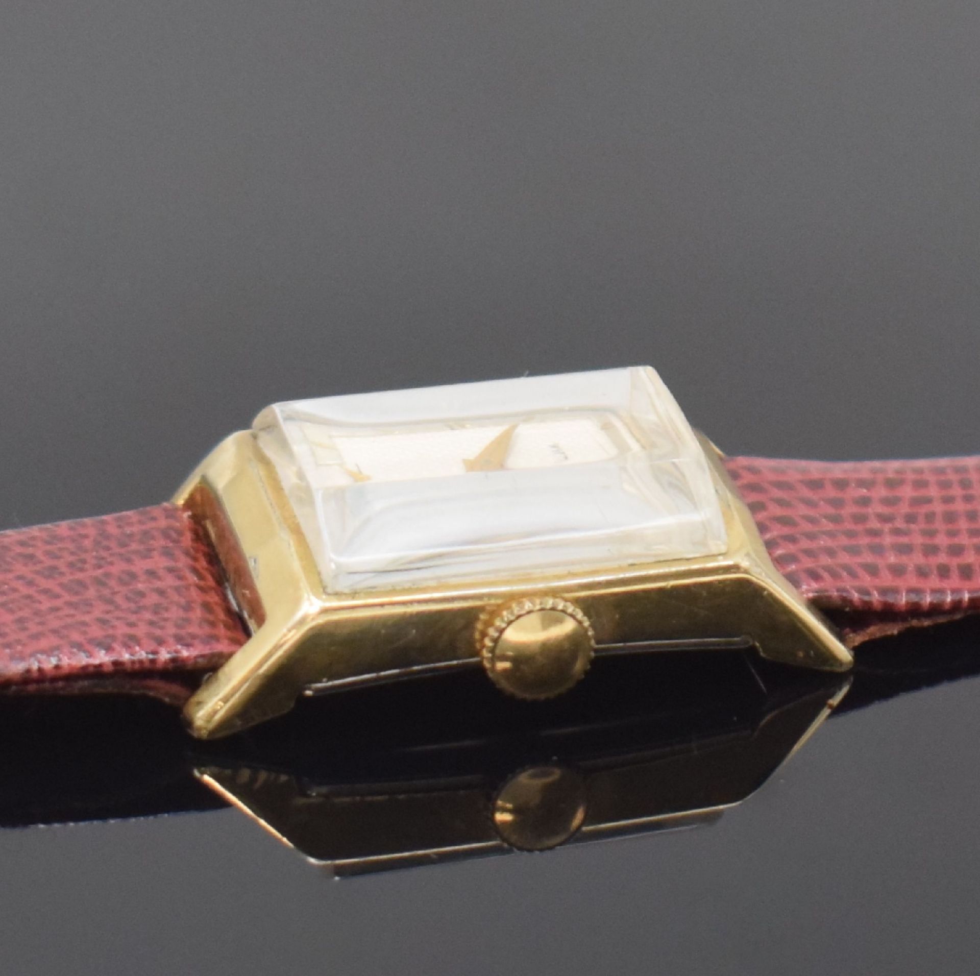 WITTNAUER / ROTARY 2 rechteckige Armbanduhren in 9k Gold - Image 4 of 11