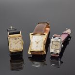 ELGIN / GALMOR 3 Armbanduhren,  USA um 1930 - 1950,