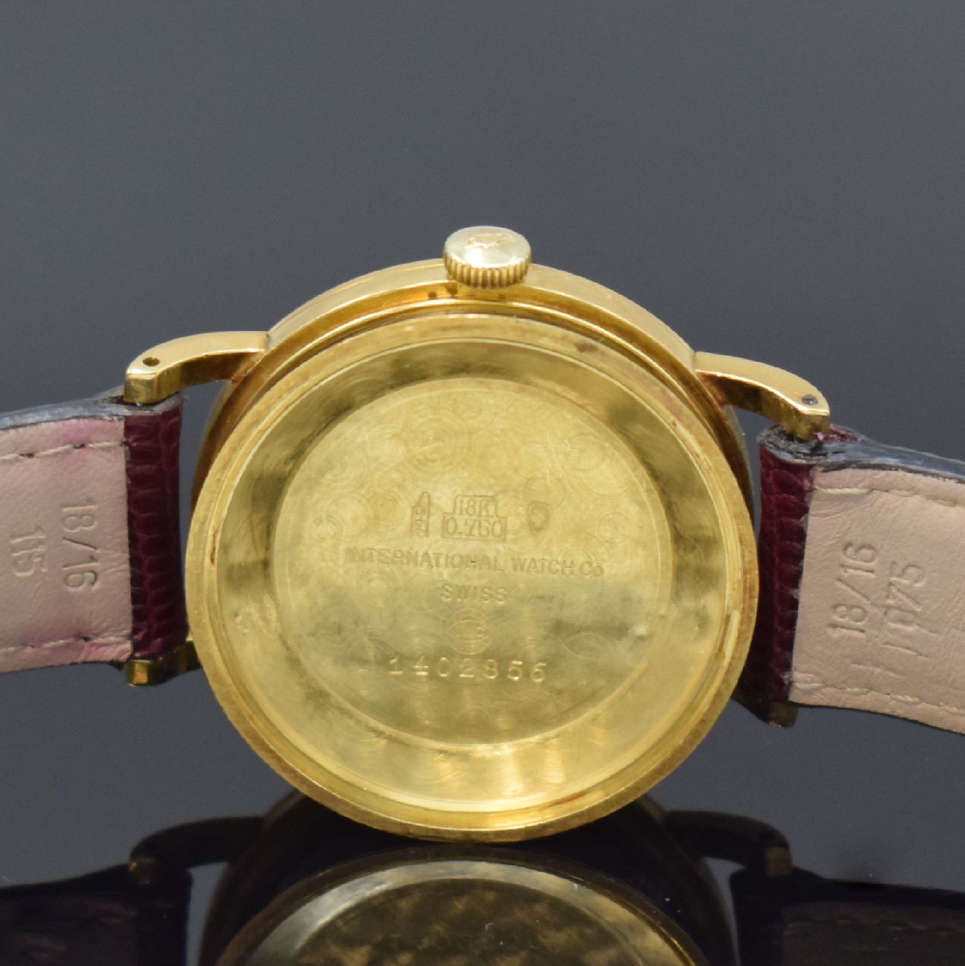 IWC Herrenarmbanduhr in GG 750/000, Schweiz um 1957, - Image 7 of 7