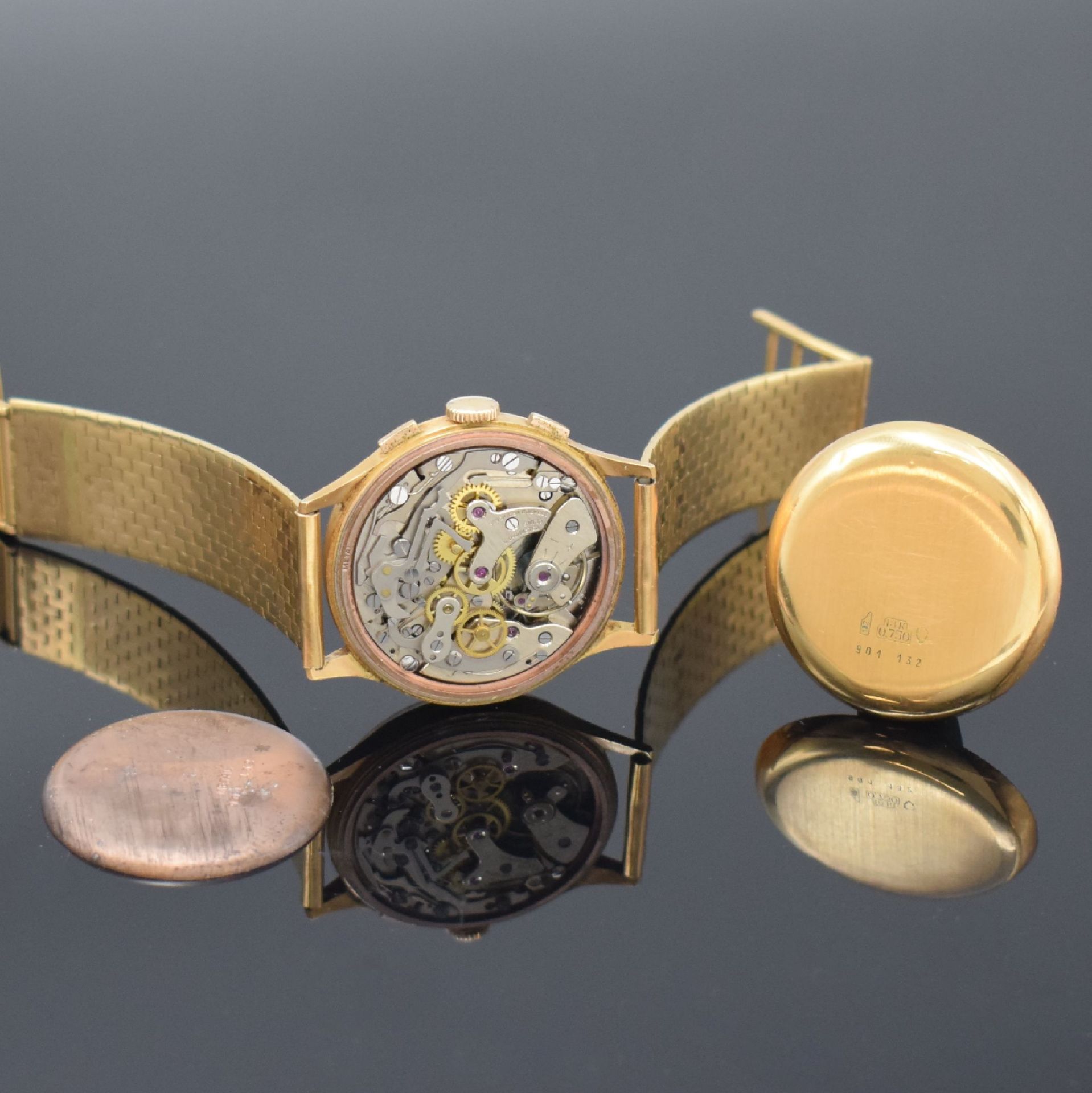 ALMADIA / CHRONOGRAPHE SUISSE Armbandchronograph in RG - Bild 6 aus 7