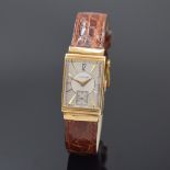 LeCoultre rechteckige Armbanduhr in 14k Gelbgold, Schweiz