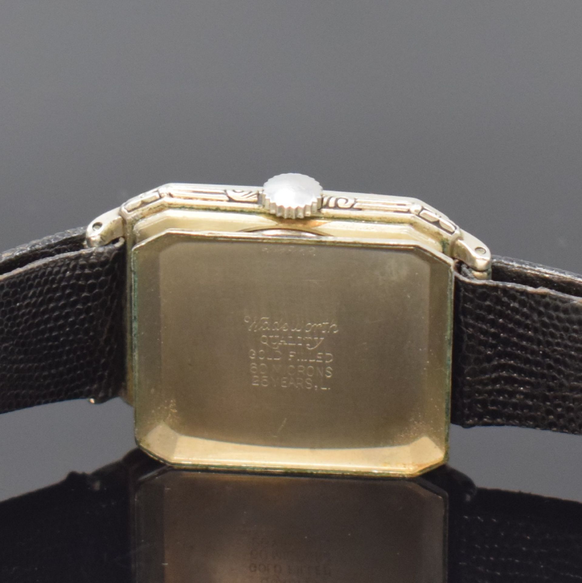 LONGINES vergoldete Armbanduhr,  Schweiz/USA um 1929, - Bild 7 aus 7