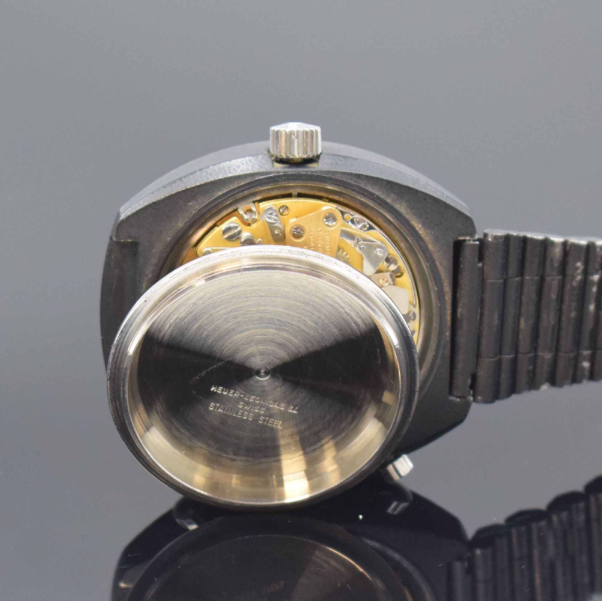 HEUER Montreal seltener Armbandchronograph, Schweiz um - Image 7 of 7