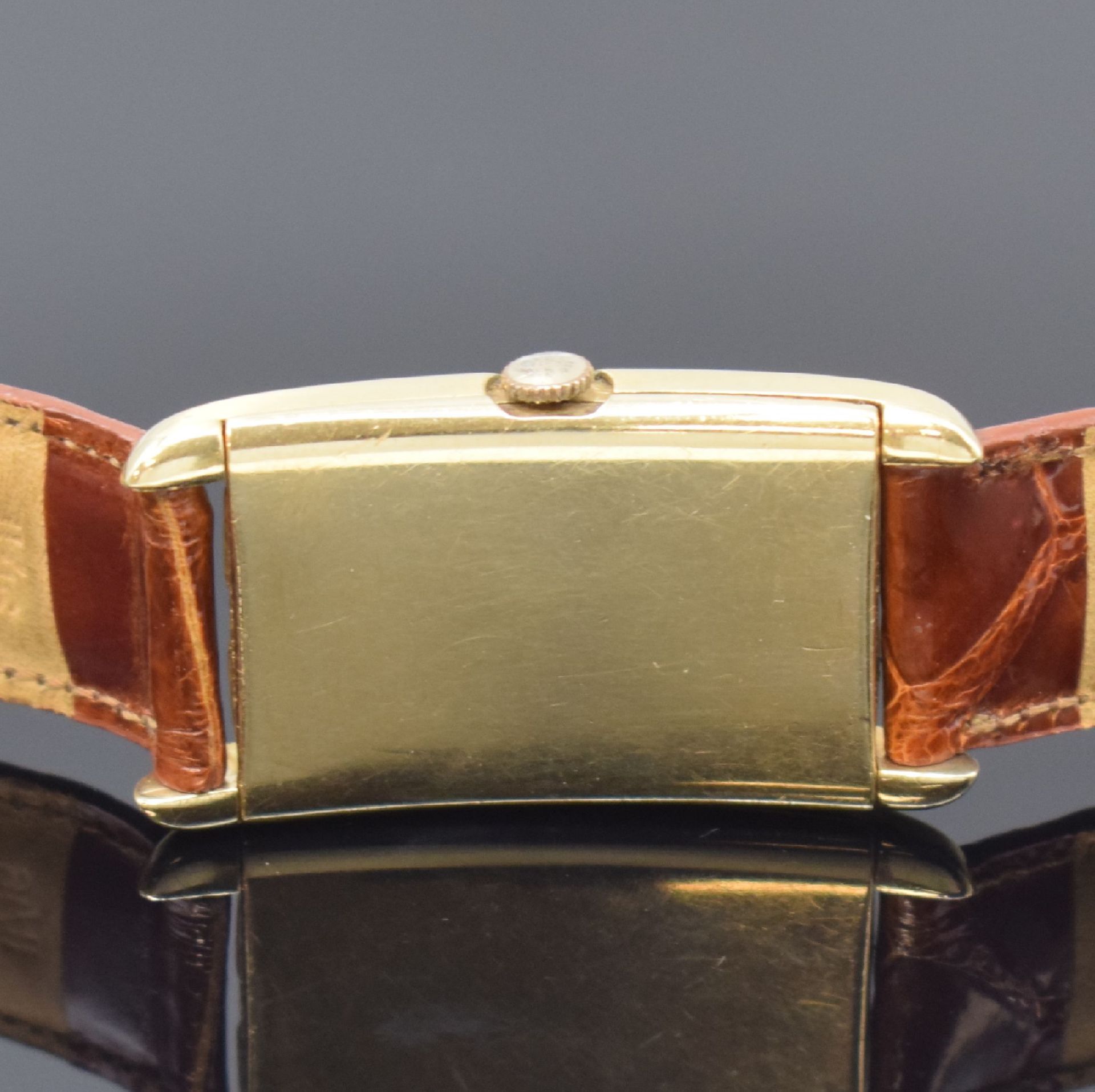 MOVADO rechteckige Armbanduhr Referenz 41819 in GG - Image 4 of 6