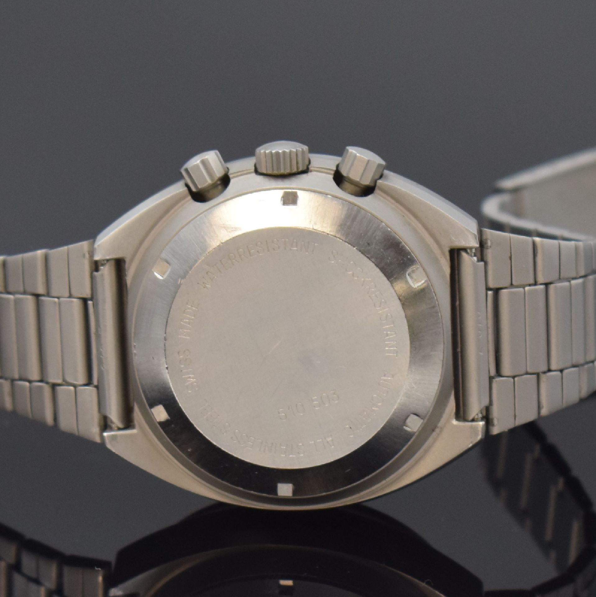 HEUER 'Pewter' seltener Armbandchronograph Referenz - Bild 4 aus 7