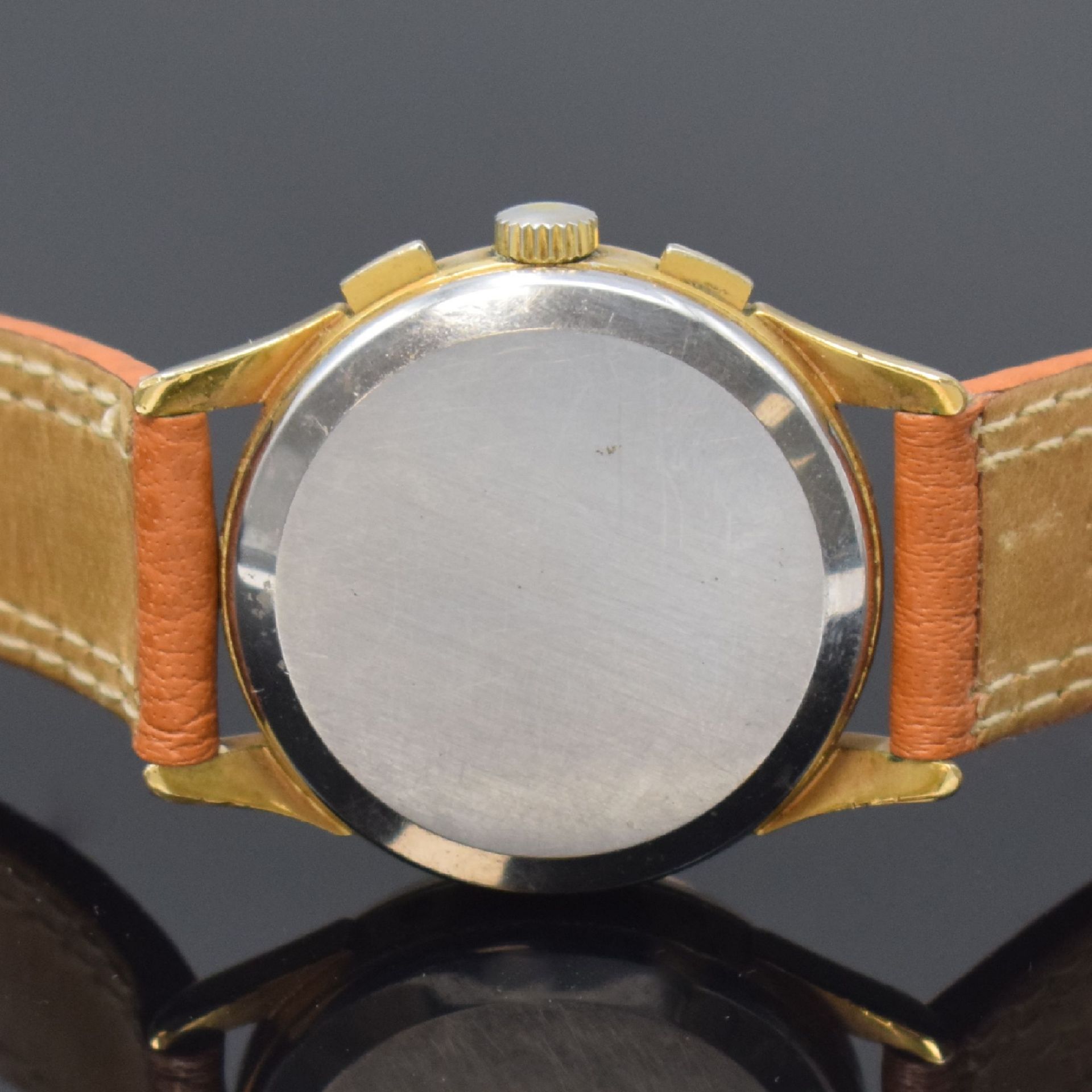 AUBE vergoldeter Schaltradchronograph mit Vollkalender - Bild 5 aus 7