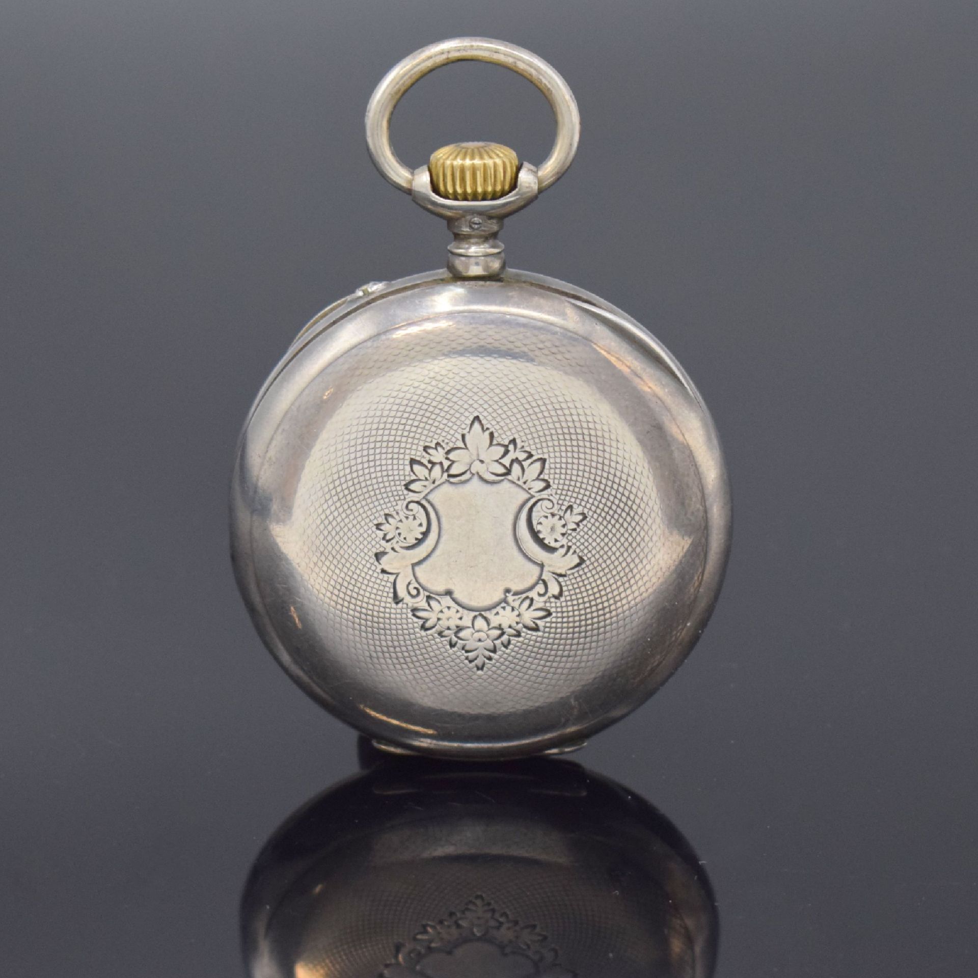 IWC Offene Taschenuhr in 800er Silber,  Schweiz um 1900, - Bild 3 aus 9