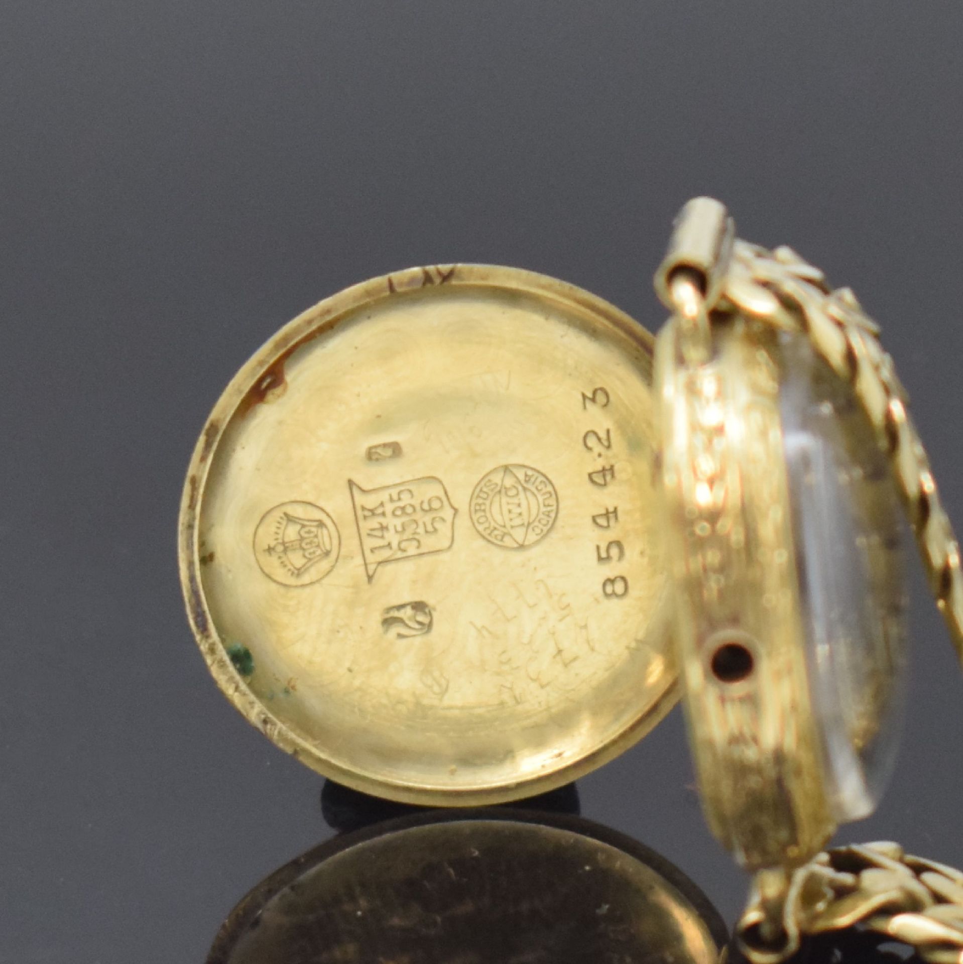 IWC frühe Damenarmbanduhr am späteren Goldband in GG - Bild 5 aus 6