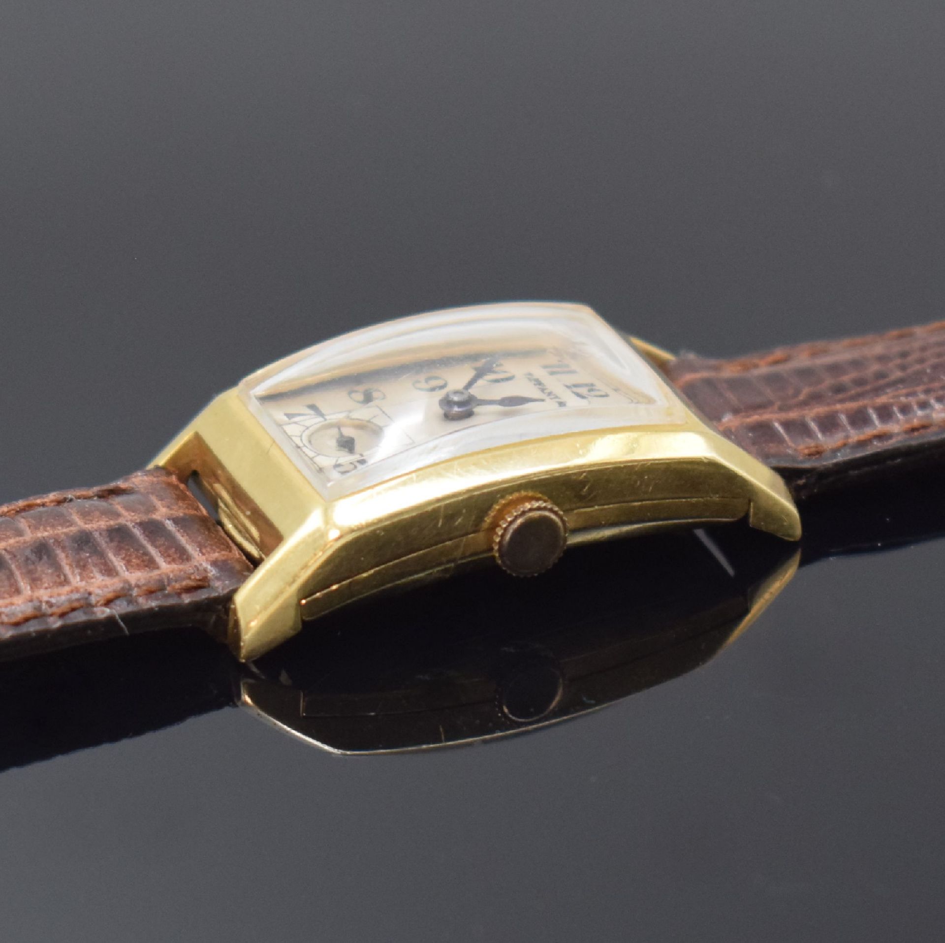 MARVIN rechteckige Armbanduhr in GG 585/000,  Schweiz / - Bild 3 aus 5