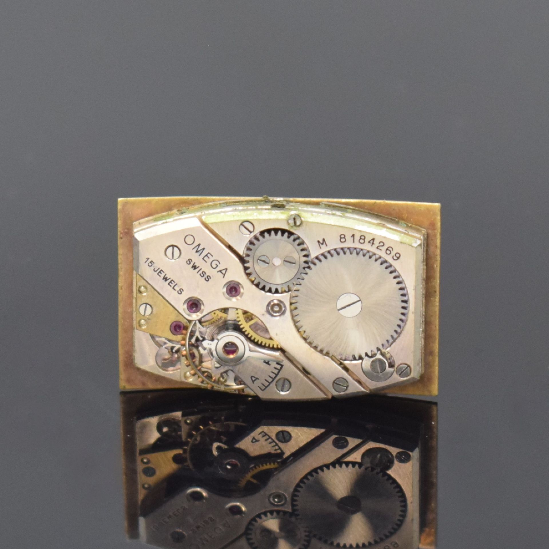 OMEGA T 17 rechteckige Armbanduhr in 14k goldfilled, - Bild 7 aus 7