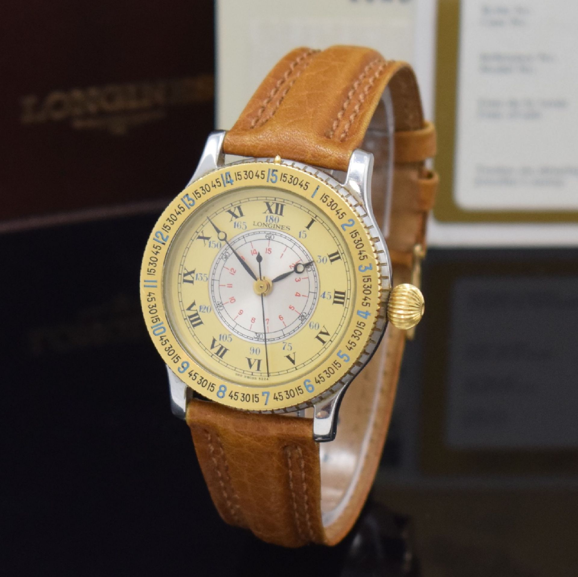 LONGINES seltene Armbanduhr 'Hour Angle Watch' Referenz - Image 2 of 5