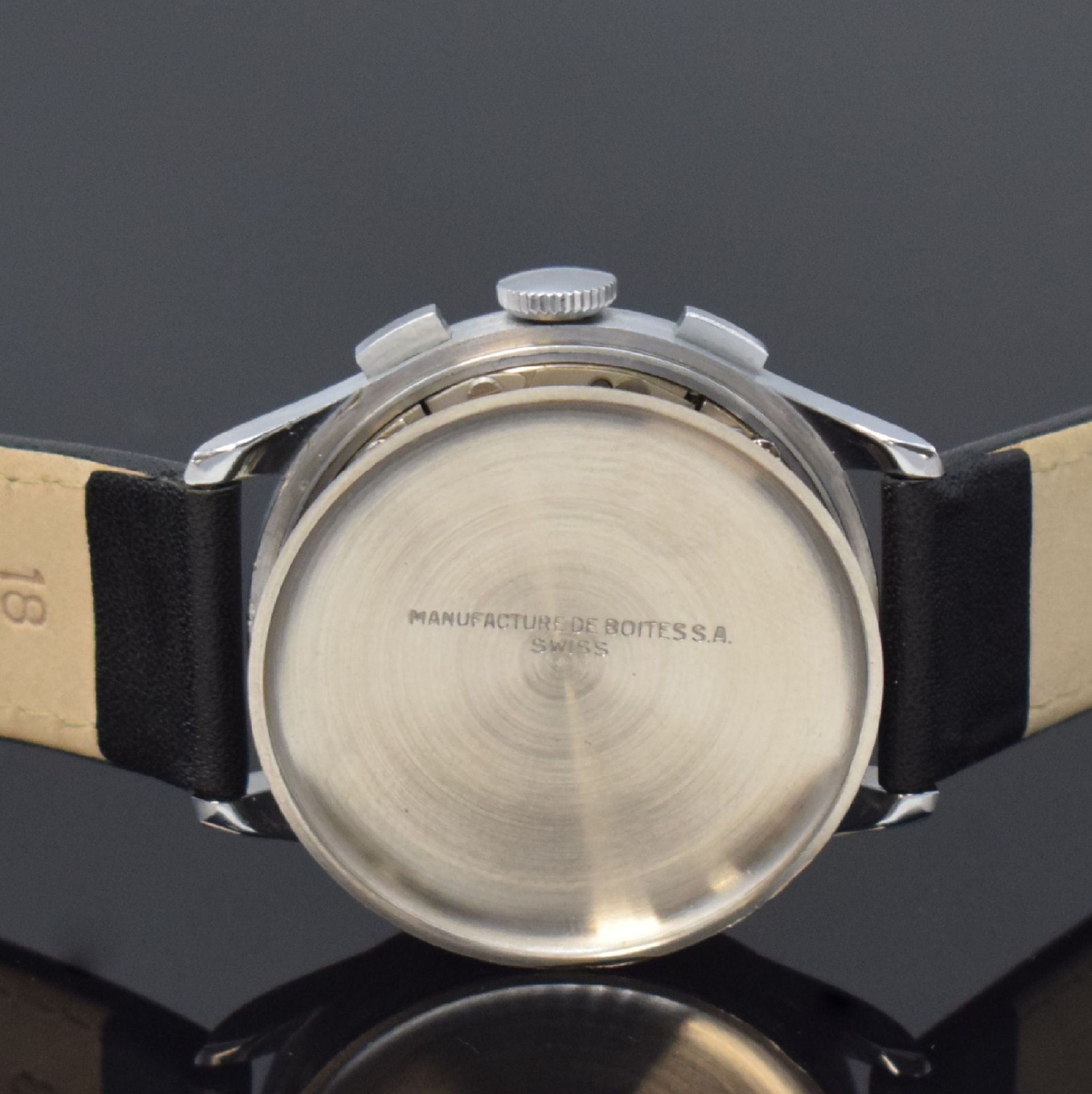 DUBEY & SCHALDENBRAND verchromter Herrenchronograph, - Image 6 of 6