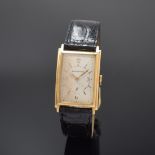 LONGINES rechteckige Armbanduhr in GG 585/000,  Schweiz /