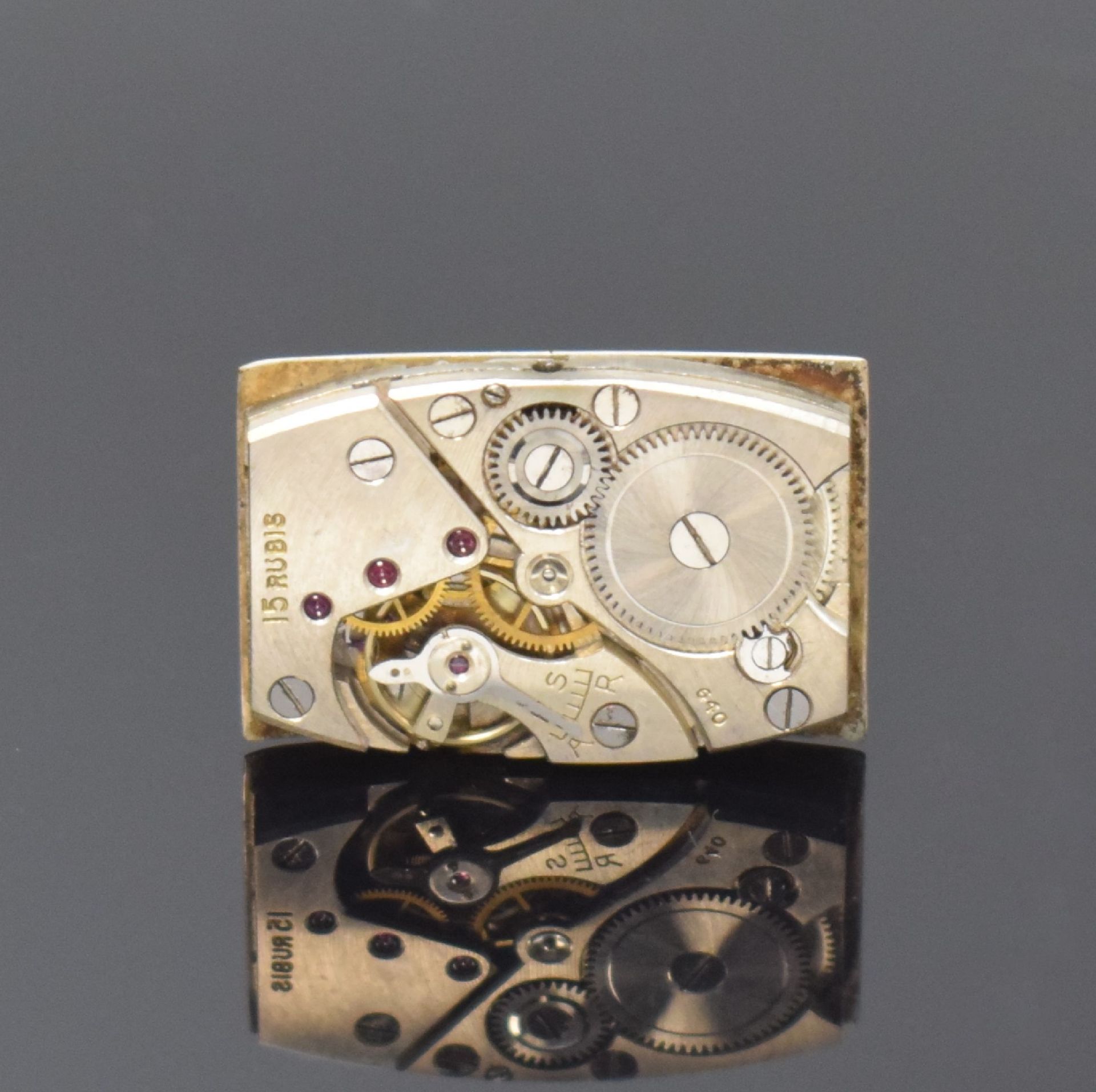 FAVRE LEUBA rechteckige Armbanduhr in GG 750/000,  Schweiz - Bild 6 aus 7