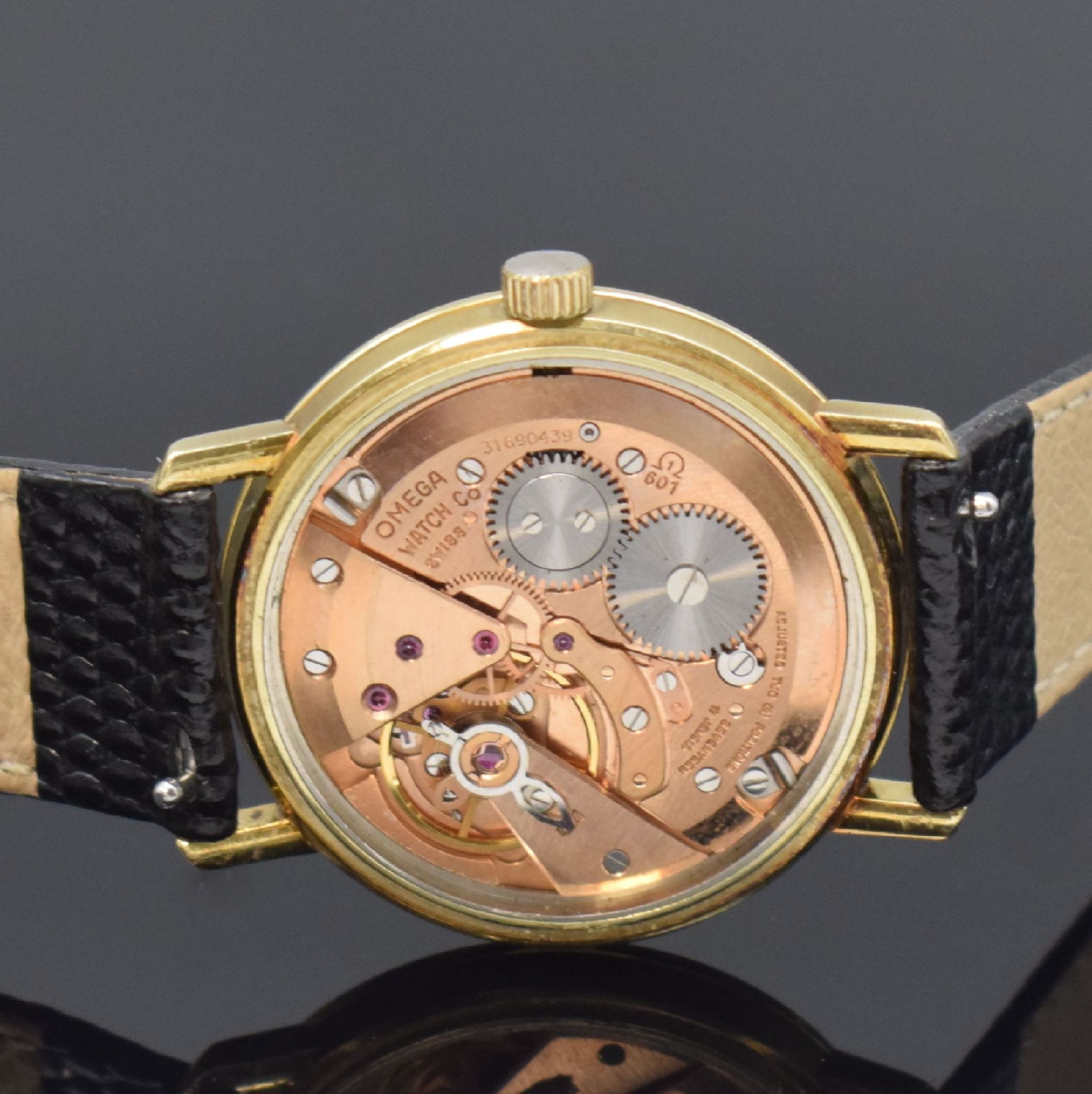 OMEGA Geneve Armbanduhr in GG 585/000,  Schweiz um 1970, - Bild 5 aus 6