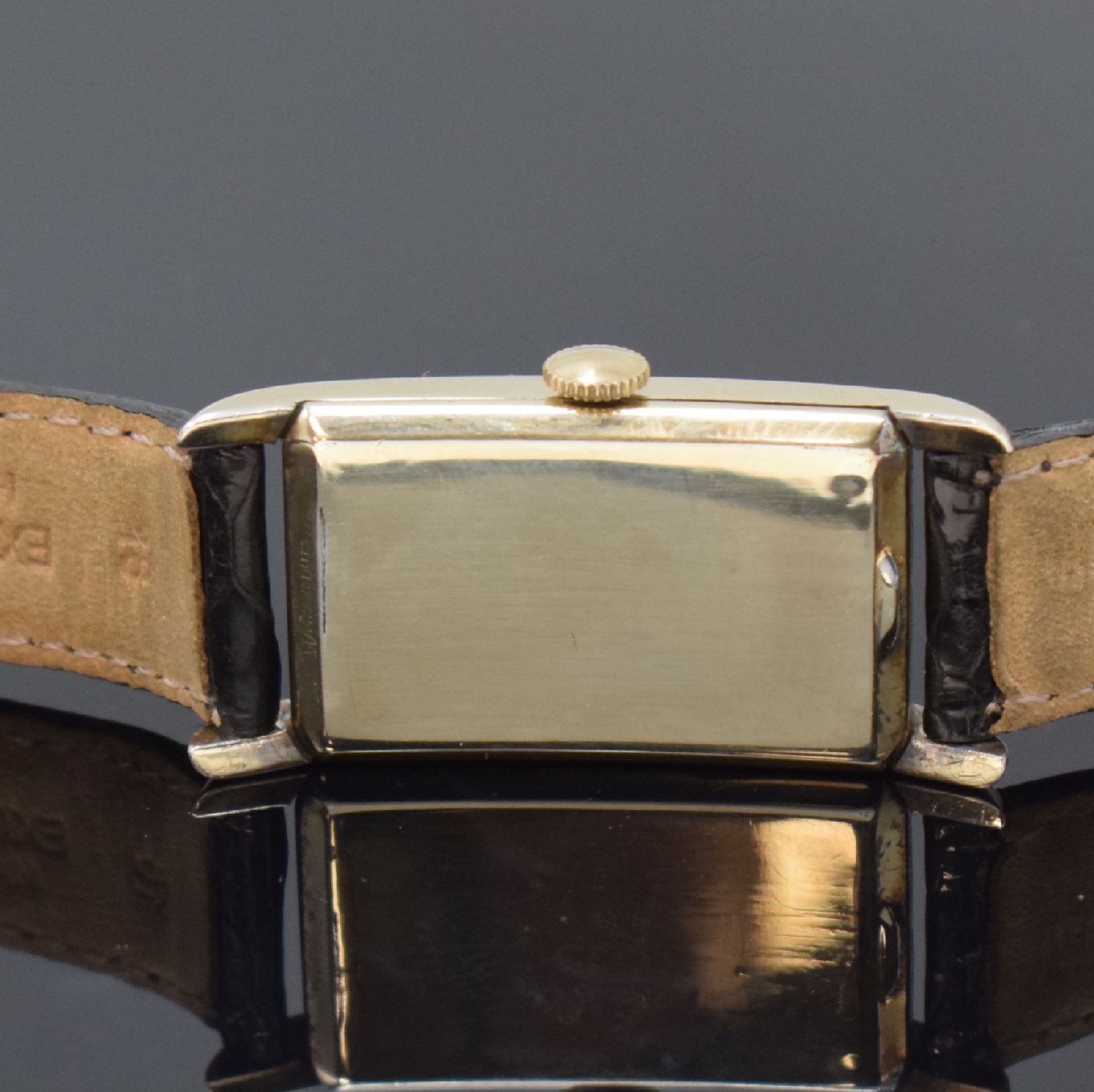 OMEGA T 17 rechteckige Armbanduhr in 14k goldfilled, - Bild 4 aus 7