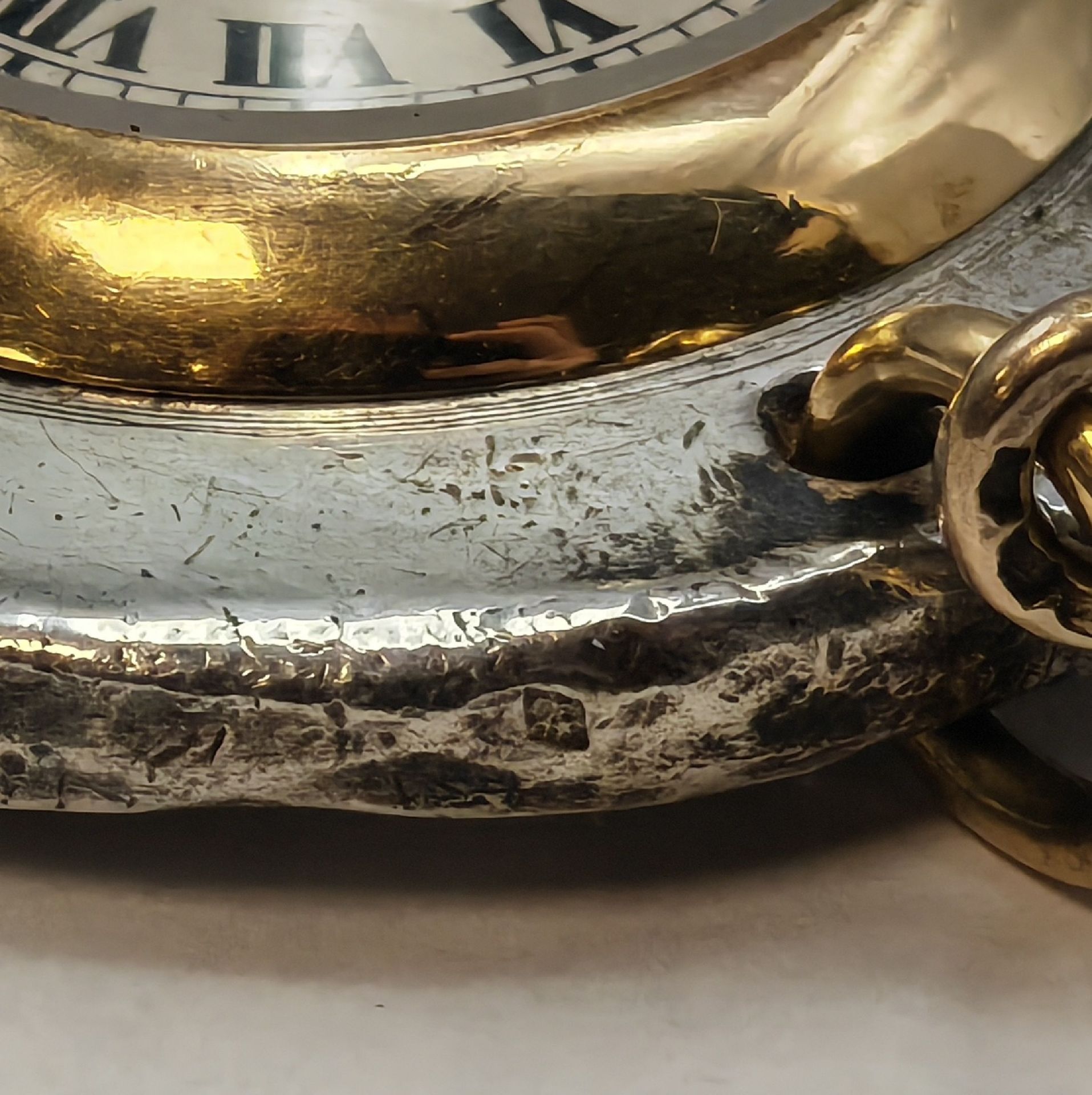 EUROPEAN WATCH & CLOCK Co INC Frackuhr in Silber mit Kette - Image 10 of 13