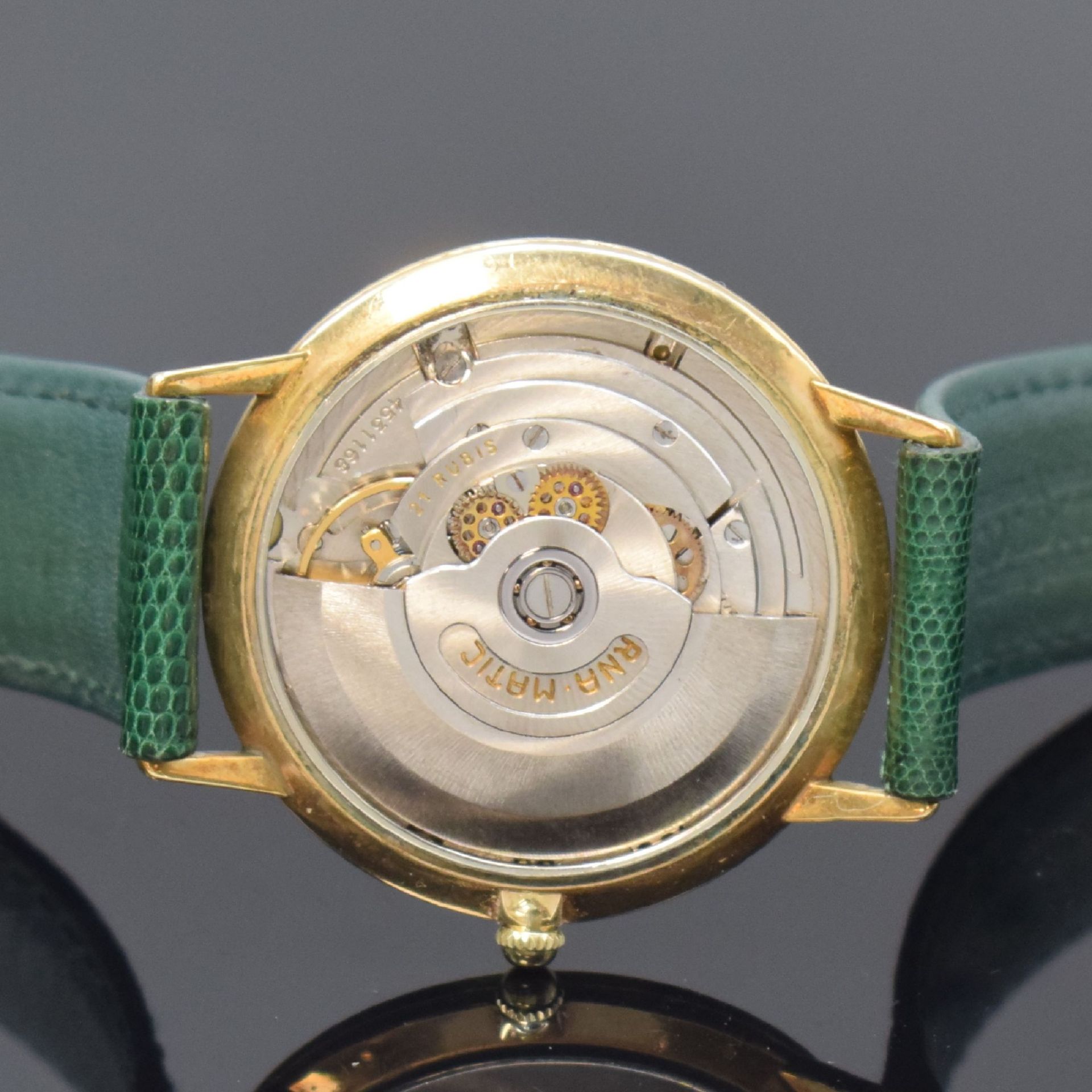 ETERNA-MATIC Centenaire vergoldete Herrenarmbanduhr, - Bild 6 aus 7