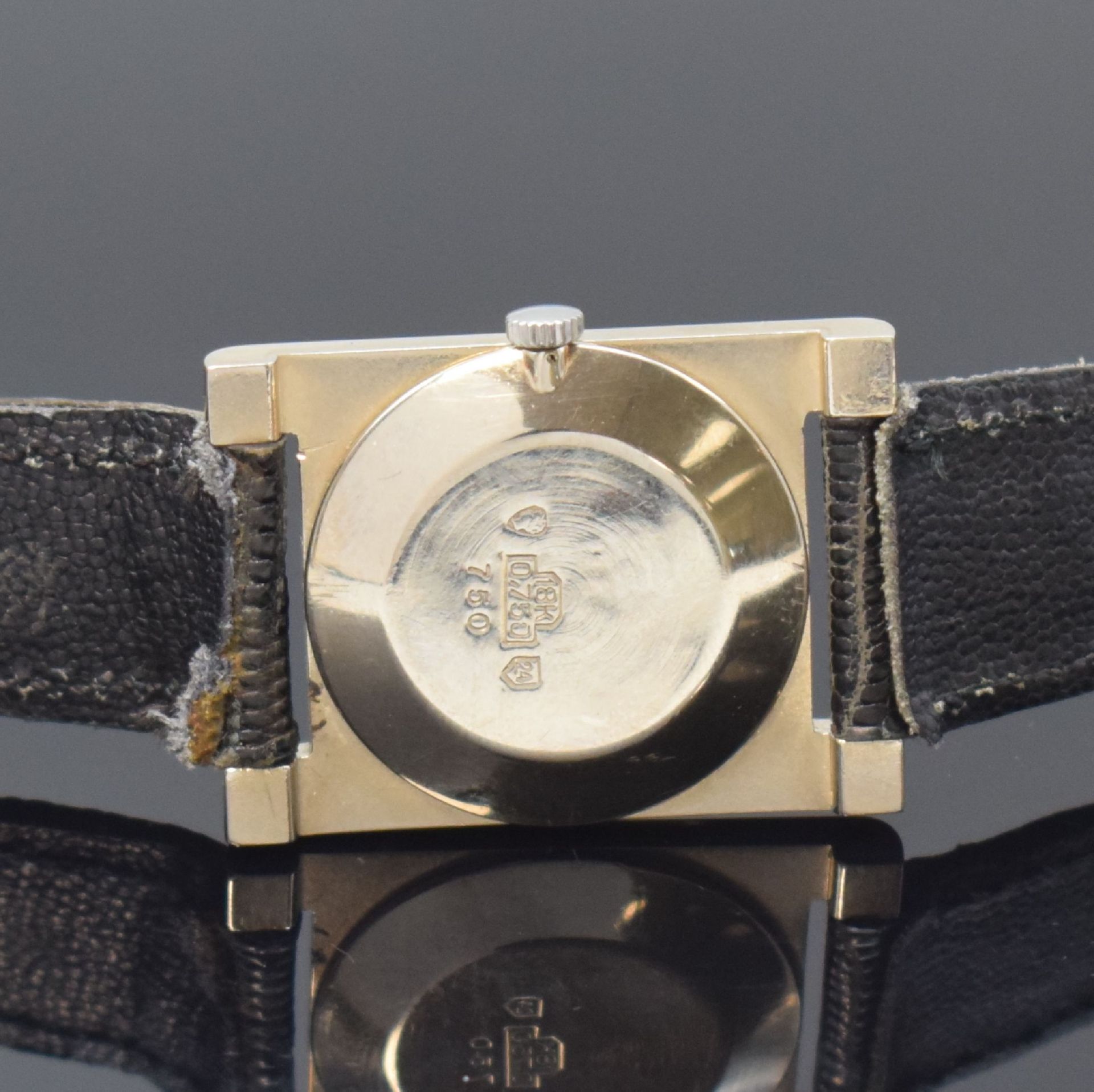 JULES JÜRGENSEN elegante rechteckige Armbanduhr in WG - Bild 4 aus 6