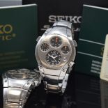 SEIKO Kinetic SPORTURA Herrenarmbanduhr mit Chronograph