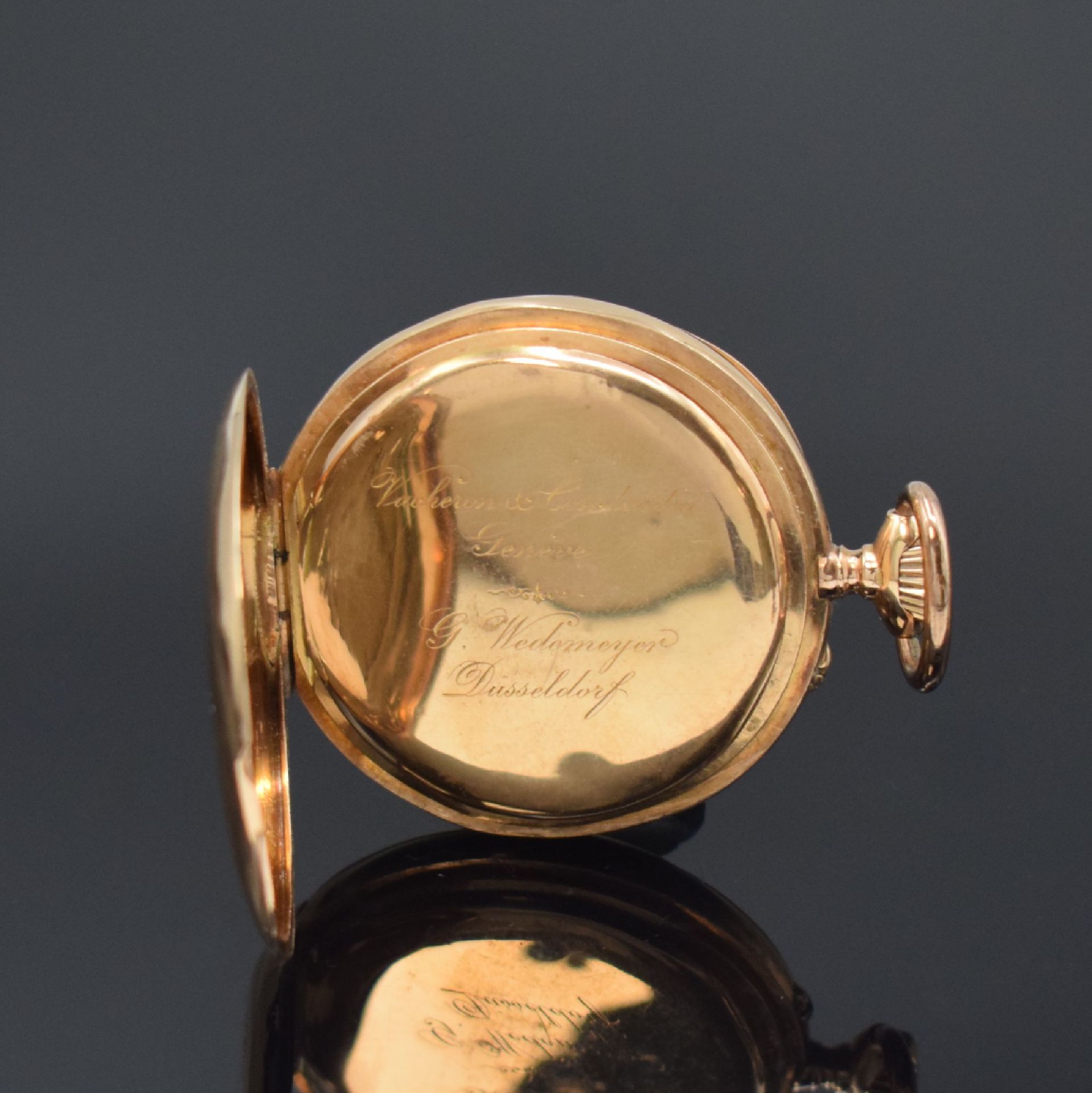 VACHERON & CONSTANTIN offene Taschenuhr in RoséG 585/000, - Image 4 of 6